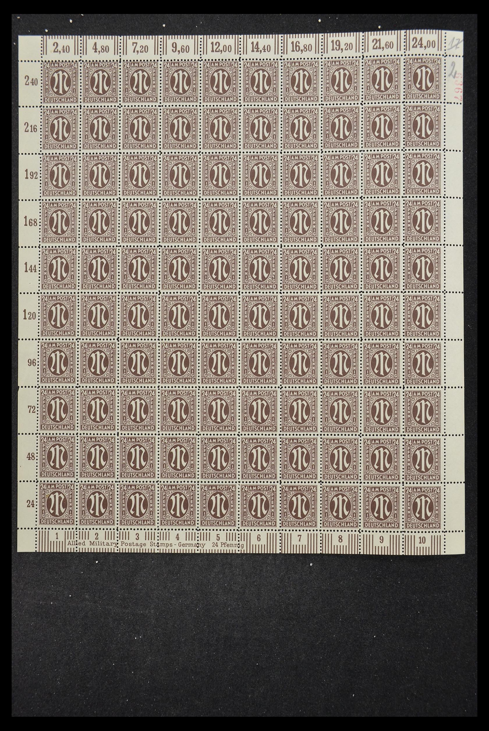 33144 339 - Stamp collection 33144 Germany British-American Zone 1945-1946.