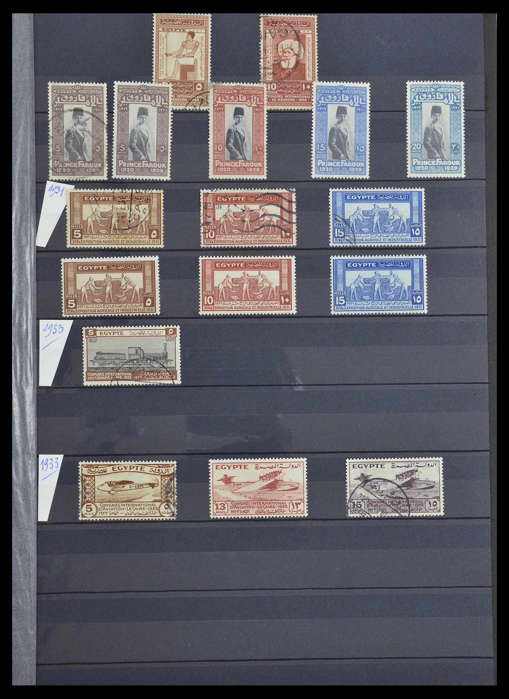 33145 007 - Postzegelverzameling 33145 Egypte 1866-1985.
