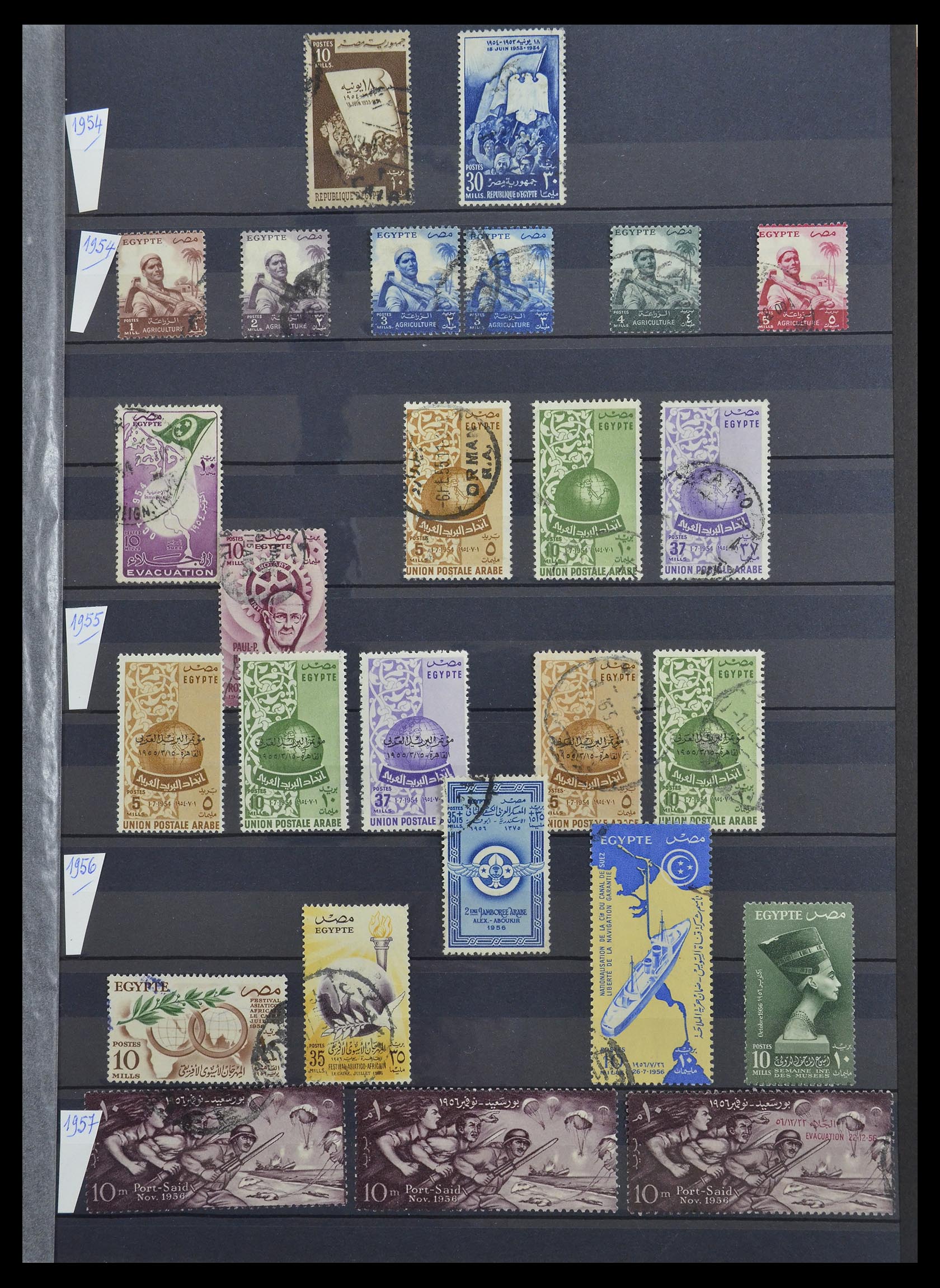 33145 019 - Postzegelverzameling 33145 Egypte 1866-1985.