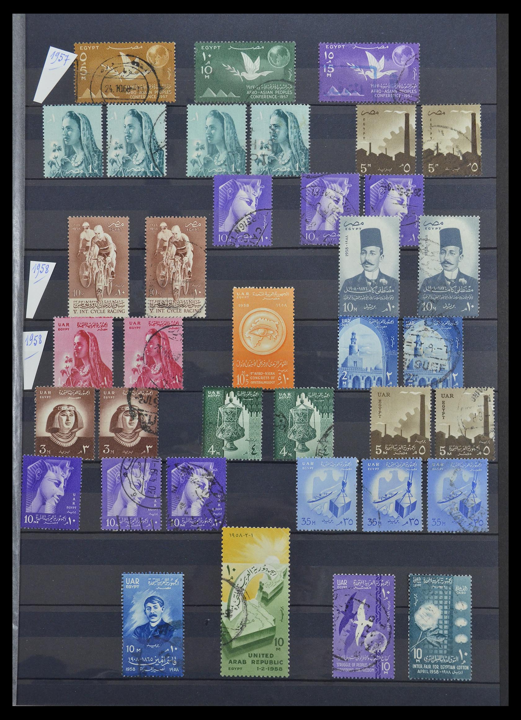 33145 021 - Postzegelverzameling 33145 Egypte 1866-1985.