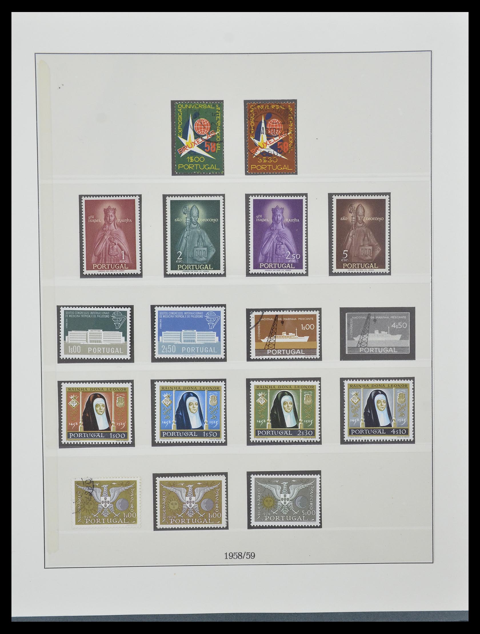 33161 071 - Postzegelverzameling 33161 Portugal 1853-1959.