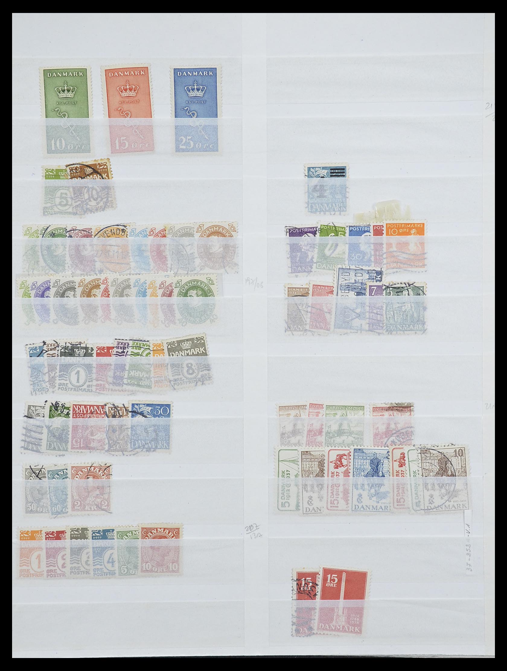 33169 004 - Postzegelverzameling 33169 Denemarken 1851-1995.