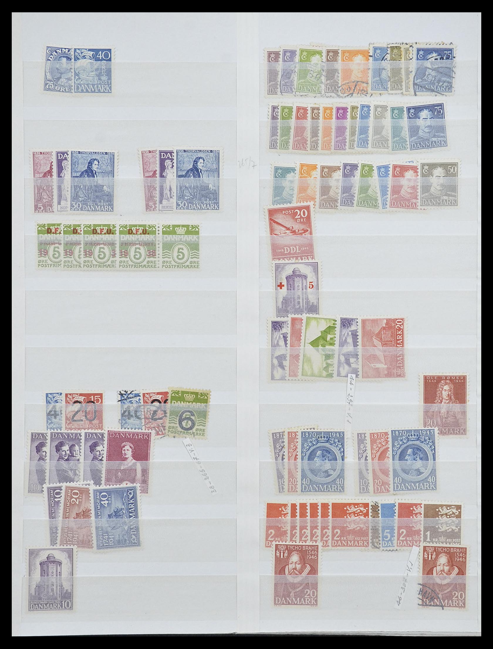 33169 005 - Postzegelverzameling 33169 Denemarken 1851-1995.