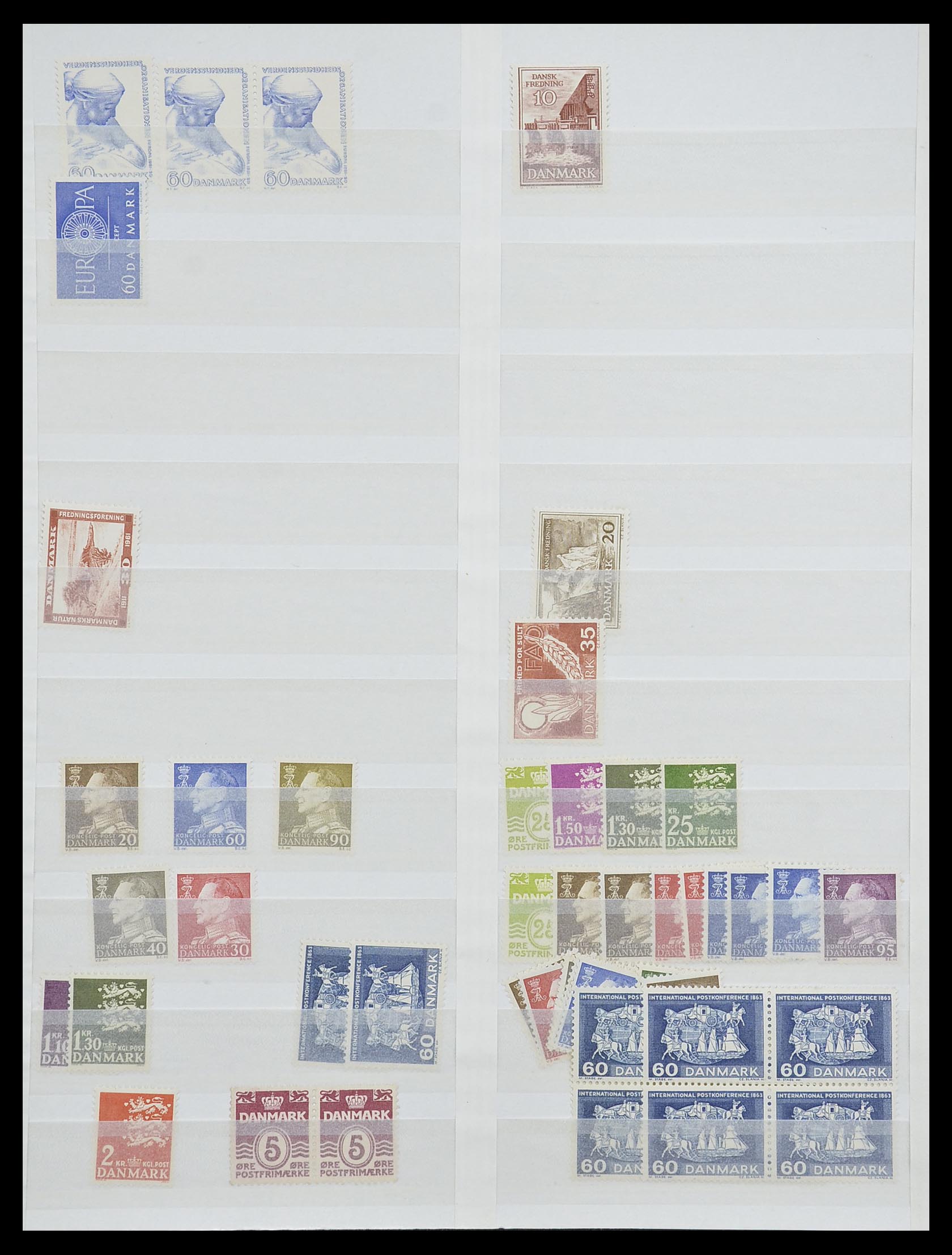 33169 008 - Postzegelverzameling 33169 Denemarken 1851-1995.