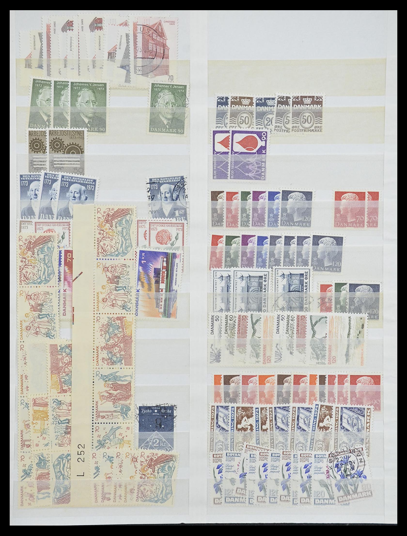 33169 013 - Postzegelverzameling 33169 Denemarken 1851-1995.