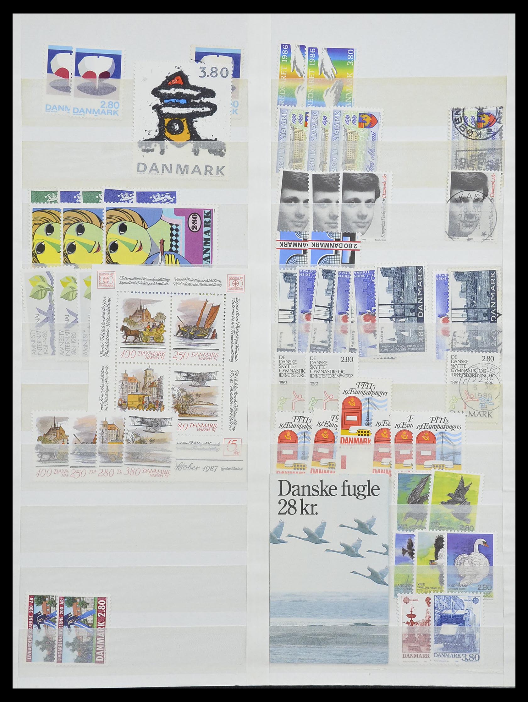 33169 021 - Postzegelverzameling 33169 Denemarken 1851-1995.