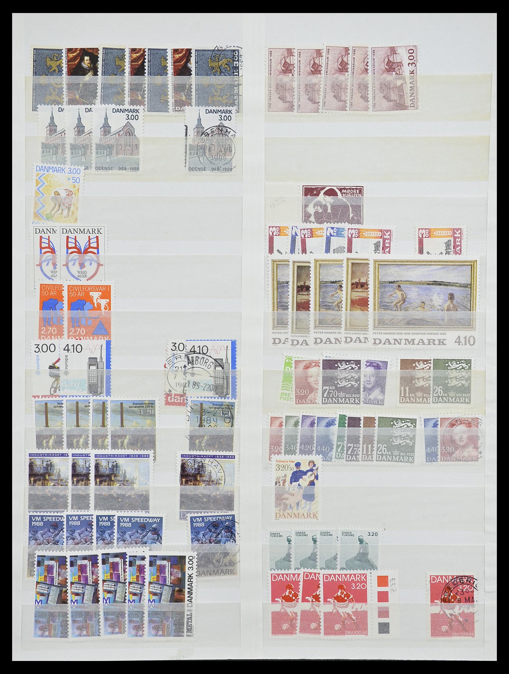 33169 023 - Postzegelverzameling 33169 Denemarken 1851-1995.