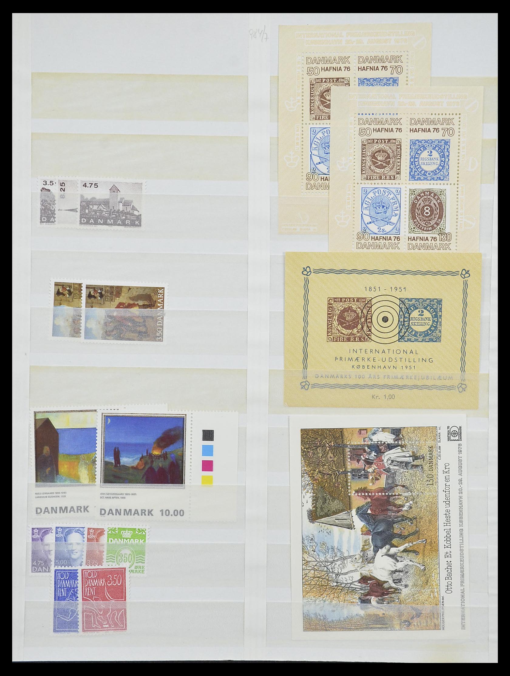 33169 025 - Postzegelverzameling 33169 Denemarken 1851-1995.