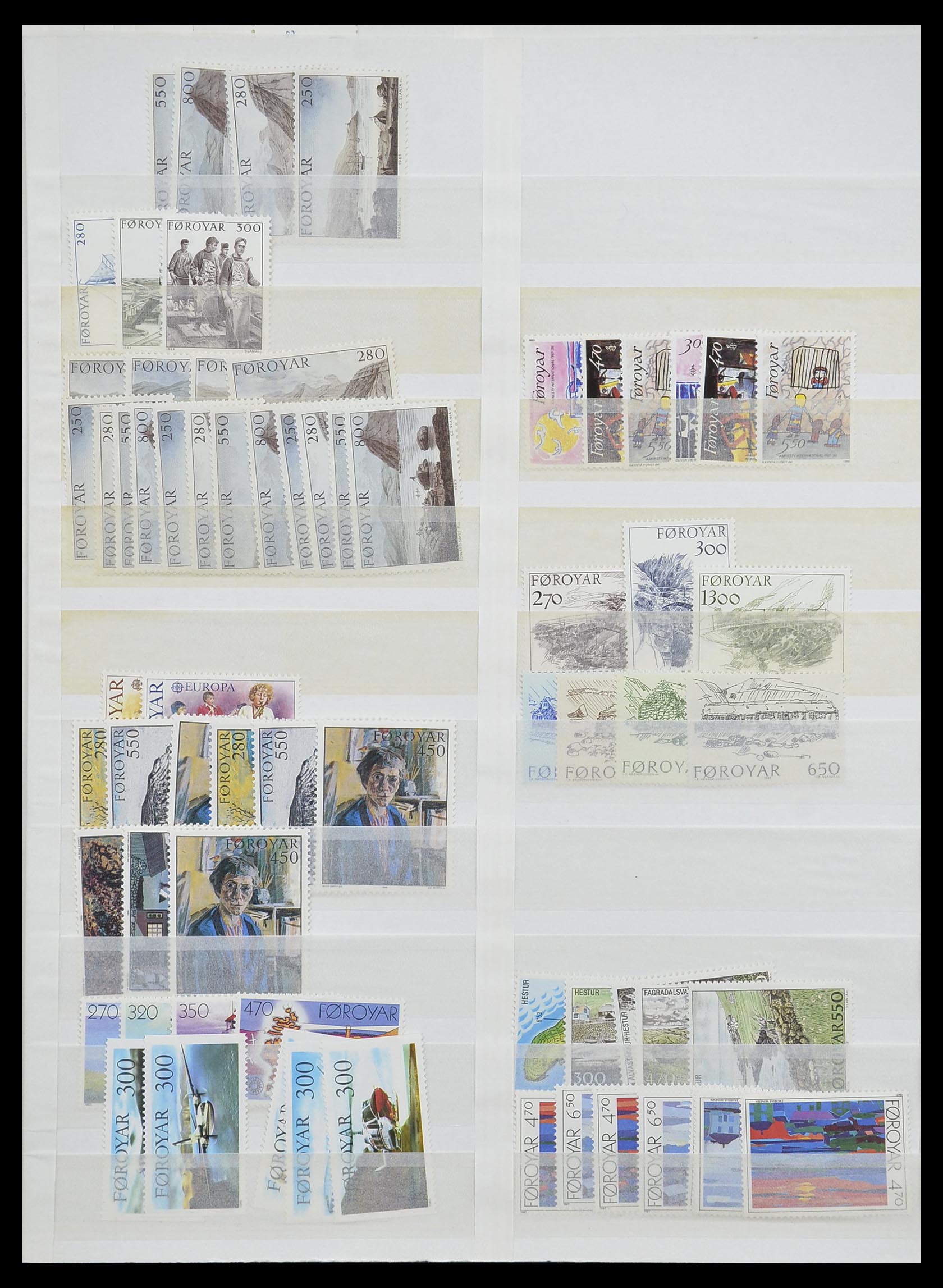33169 032 - Postzegelverzameling 33169 Denemarken 1851-1995.