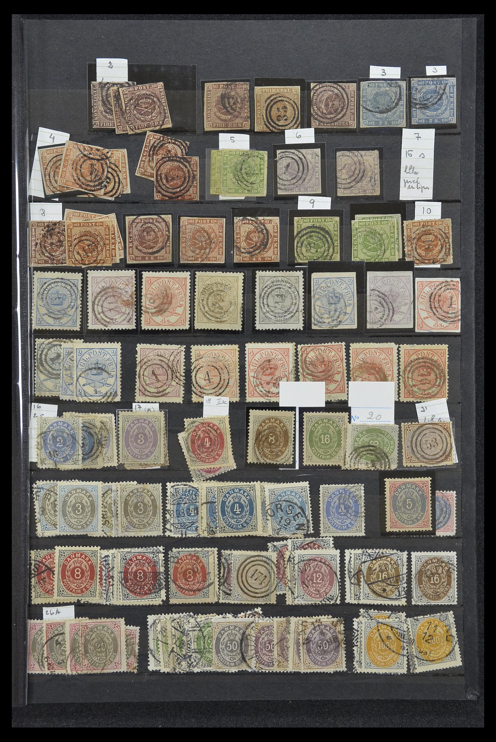 33169 038 - Postzegelverzameling 33169 Denemarken 1851-1995.