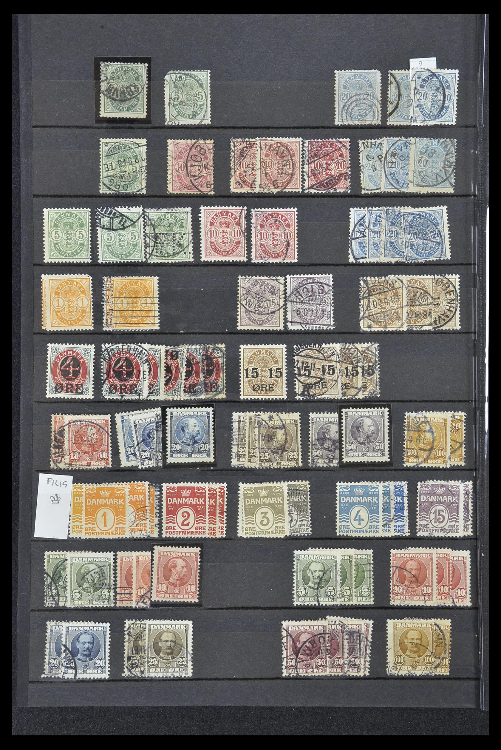 33169 039 - Postzegelverzameling 33169 Denemarken 1851-1995.