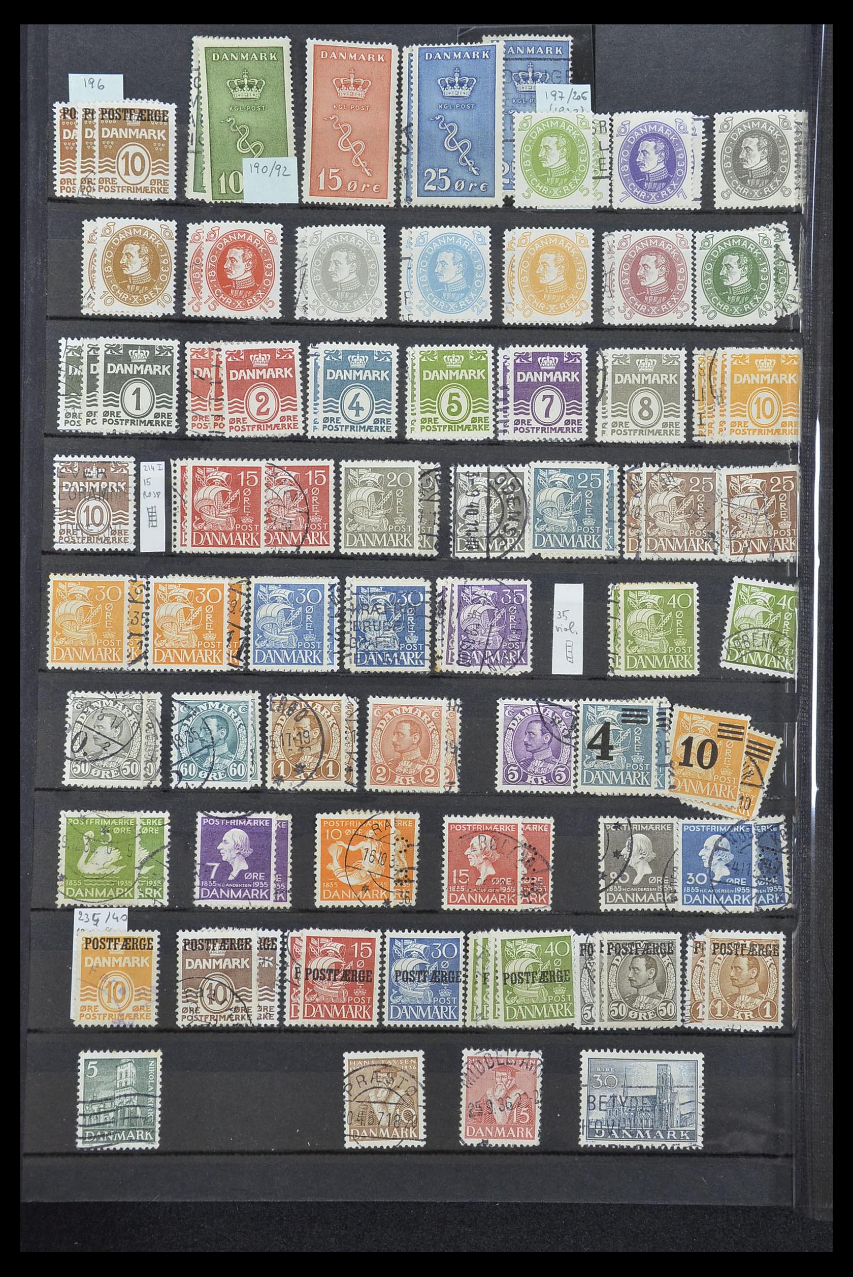 33169 043 - Postzegelverzameling 33169 Denemarken 1851-1995.