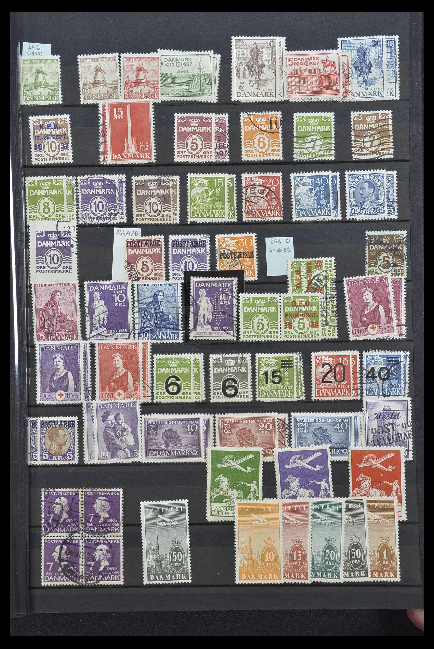 33169 044 - Postzegelverzameling 33169 Denemarken 1851-1995.