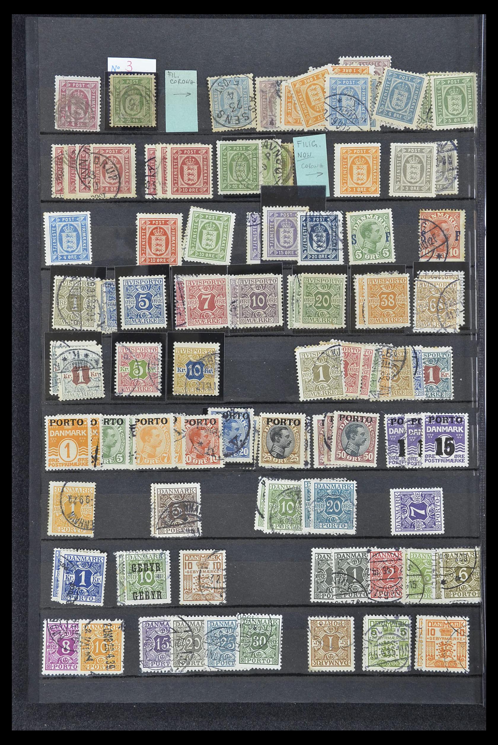 33169 045 - Postzegelverzameling 33169 Denemarken 1851-1995.