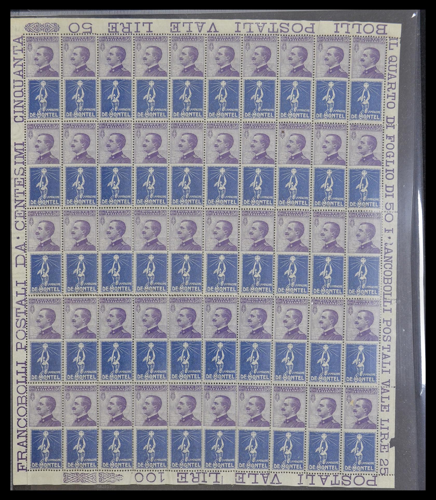 33170 003 - Stamp collection 33170 Italy advert stamps 1924-1925. 33170 003 - Stamp collection 33170 Italy advert stamps 1924-1925.