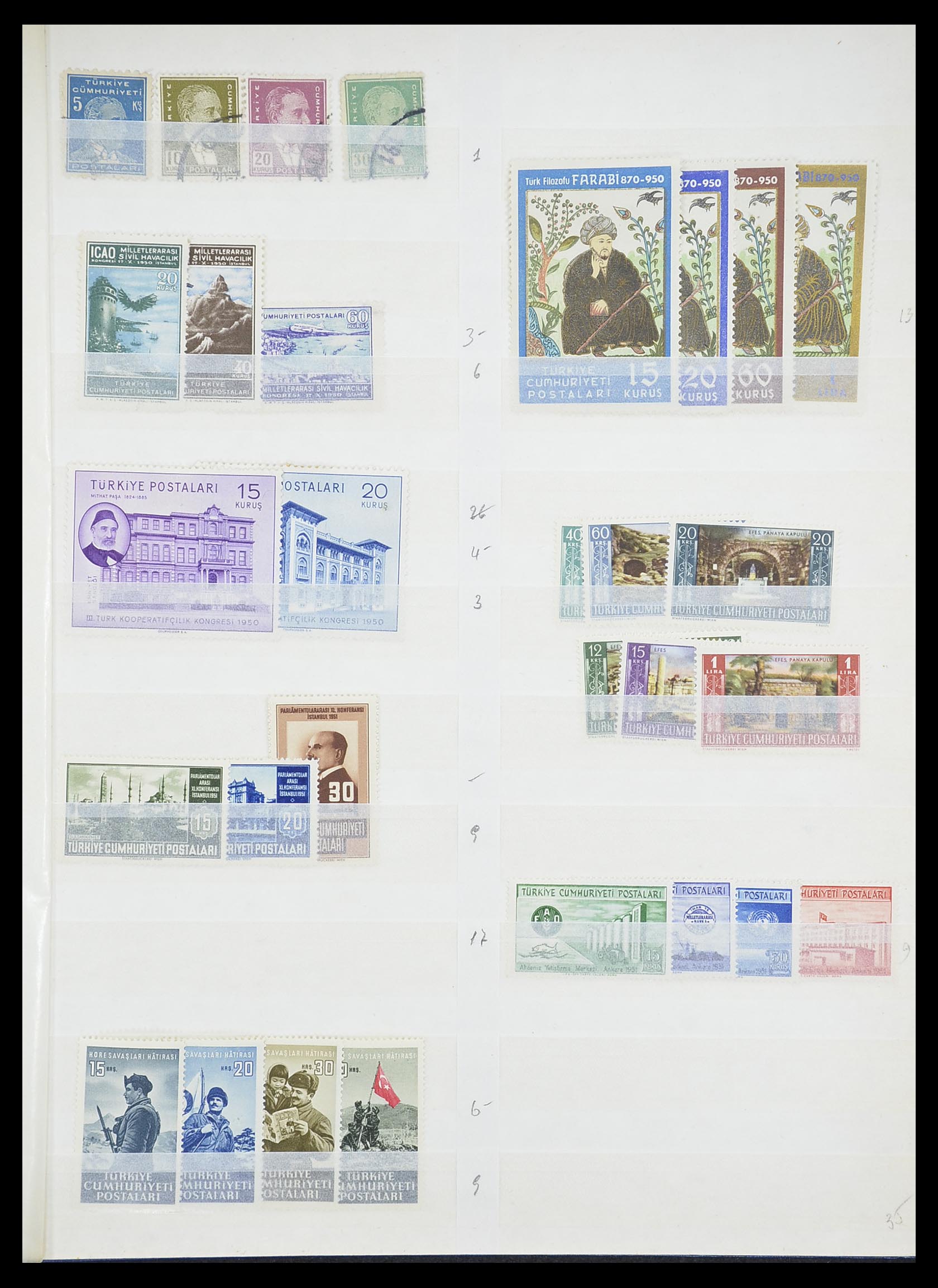 33173 011 - Postzegelverzameling 33173 Turkije 1920-1990.