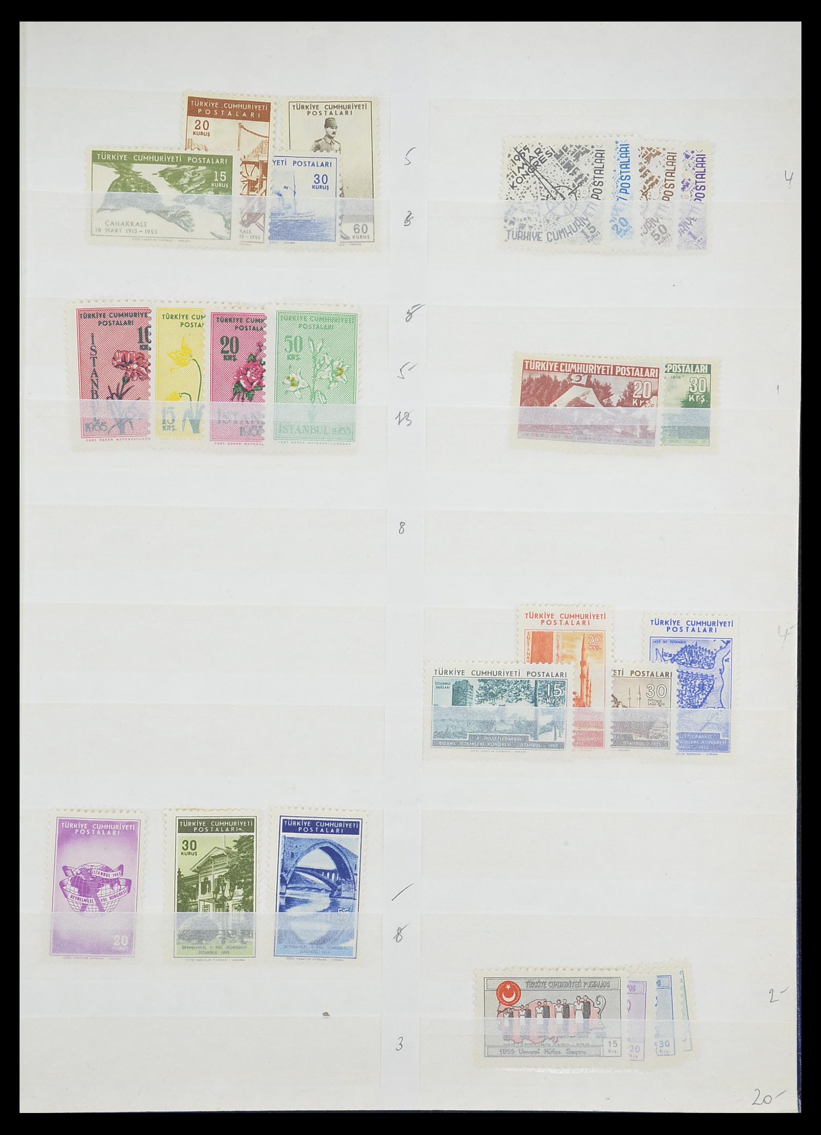 33173 013 - Postzegelverzameling 33173 Turkije 1920-1990.