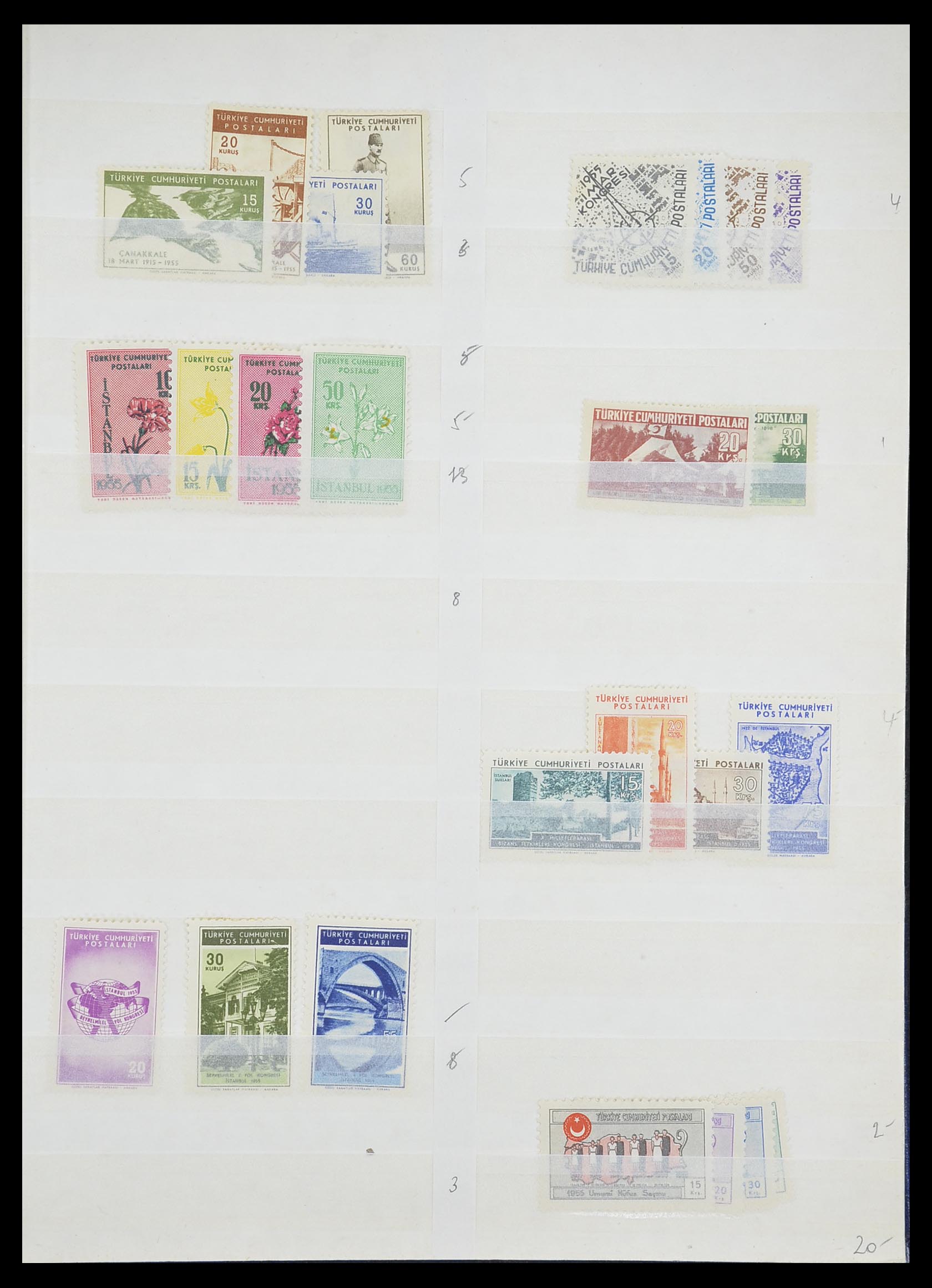 33173 013 - Postzegelverzameling 33173 Turkije 1920-1990.