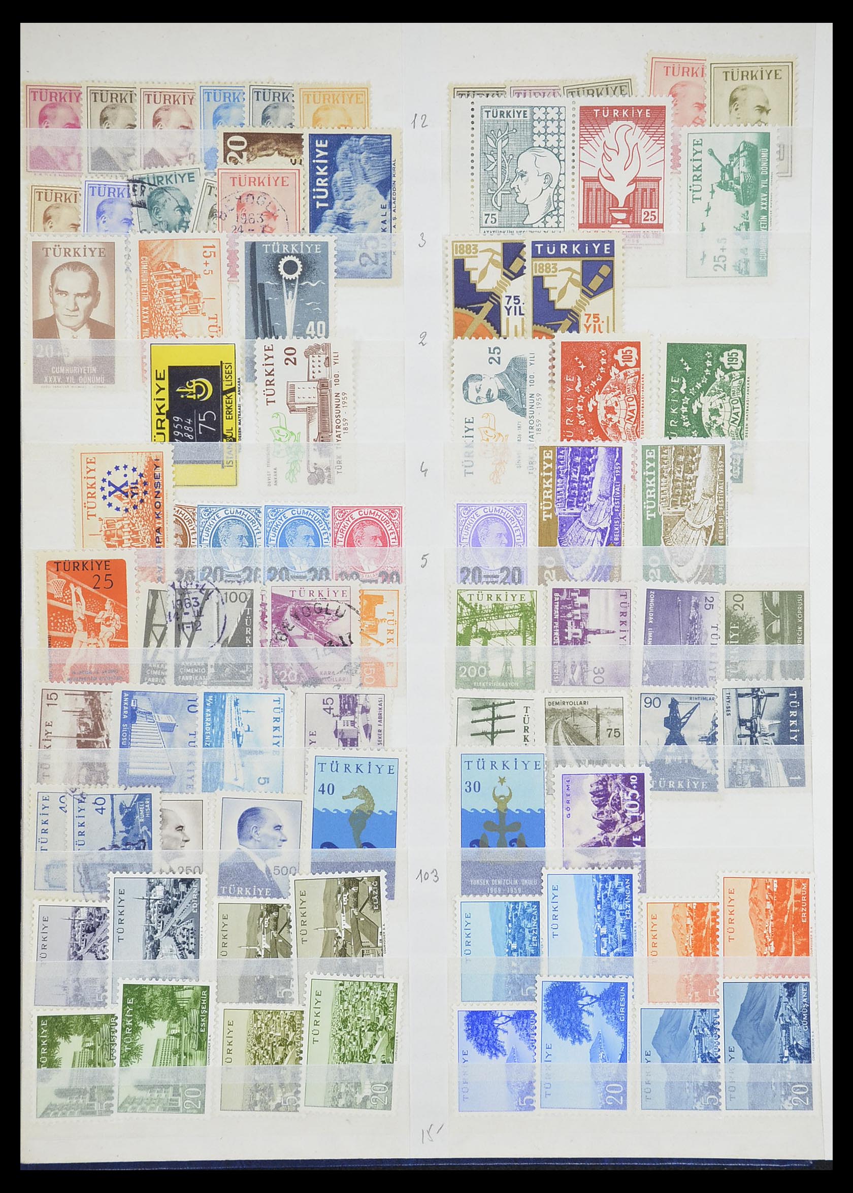 33173 016 - Stamp collection 33173 Turkey 1920-1990.
