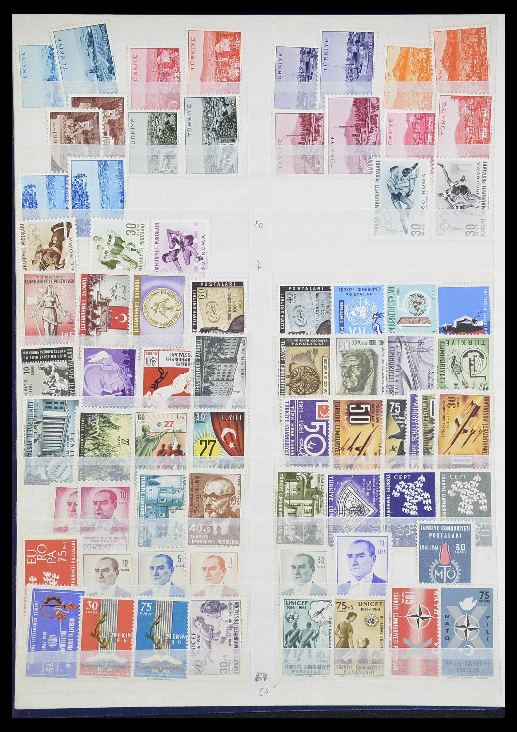 33173 018 - Postzegelverzameling 33173 Turkije 1920-1990.