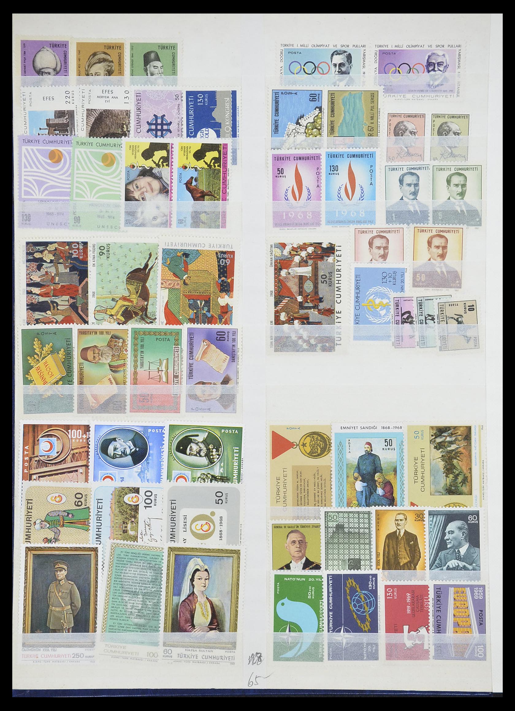 33173 022 - Stamp collection 33173 Turkey 1920-1990.