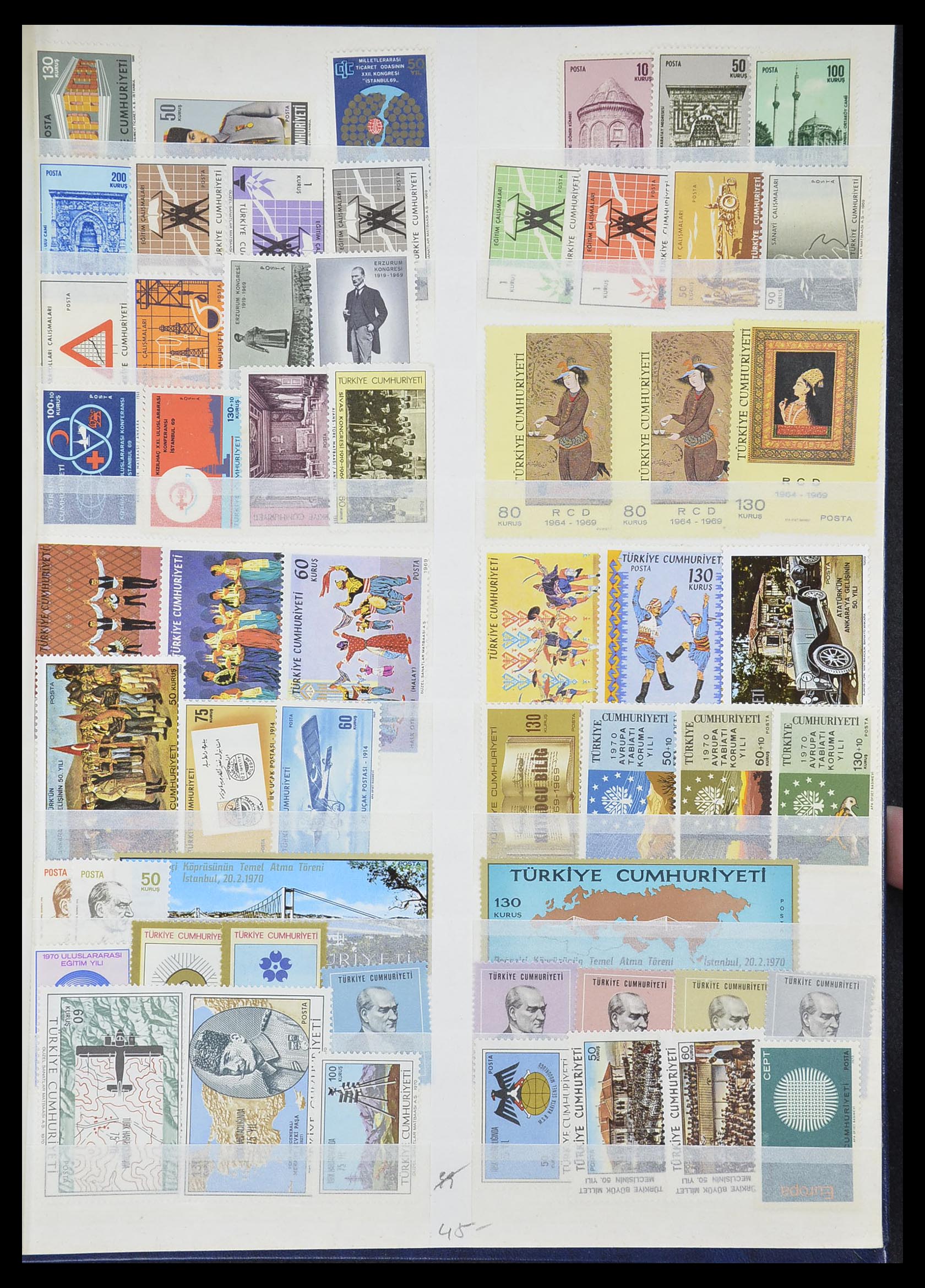 33173 023 - Postzegelverzameling 33173 Turkije 1920-1990.