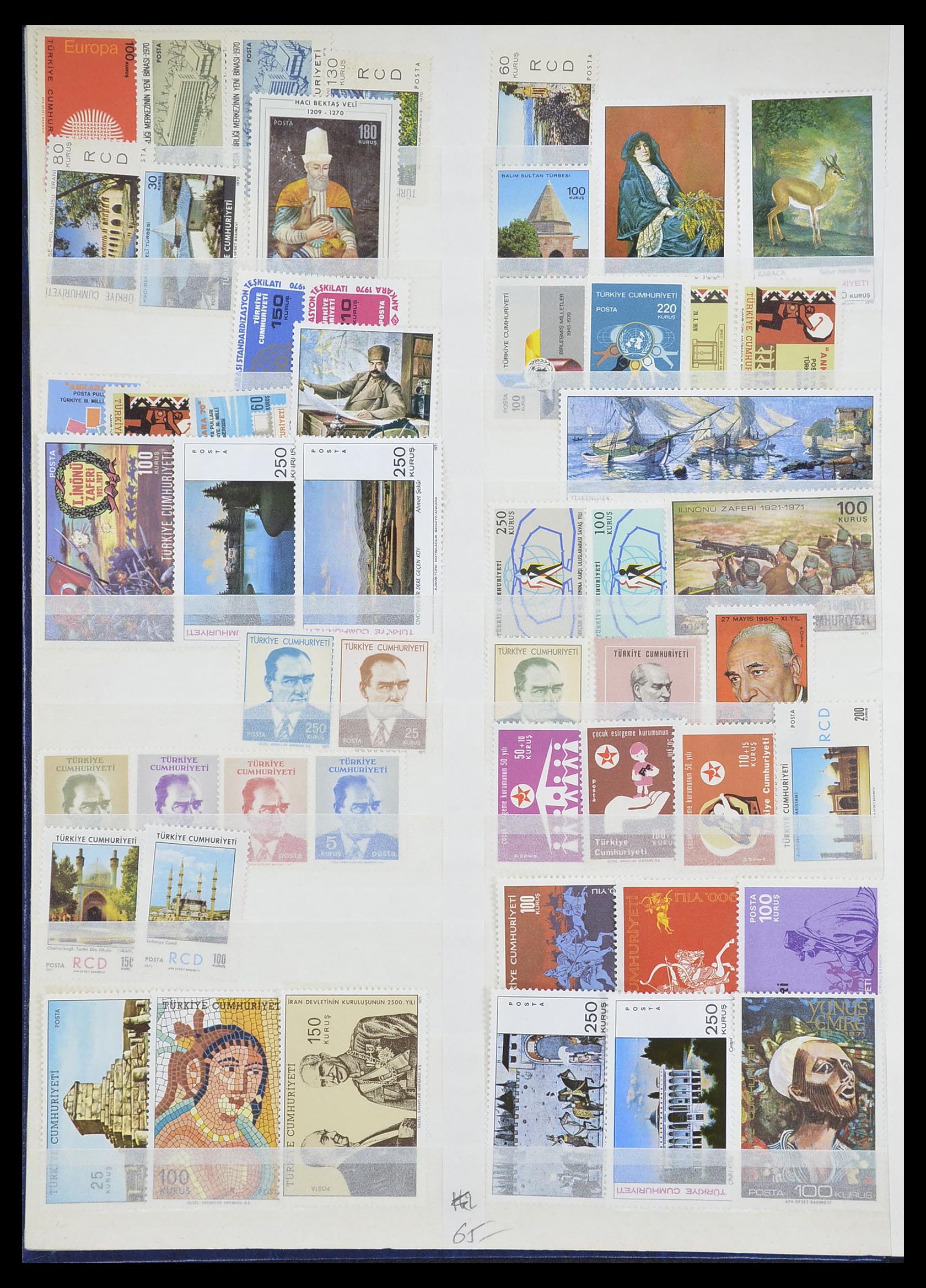 33173 024 - Stamp collection 33173 Turkey 1920-1990.