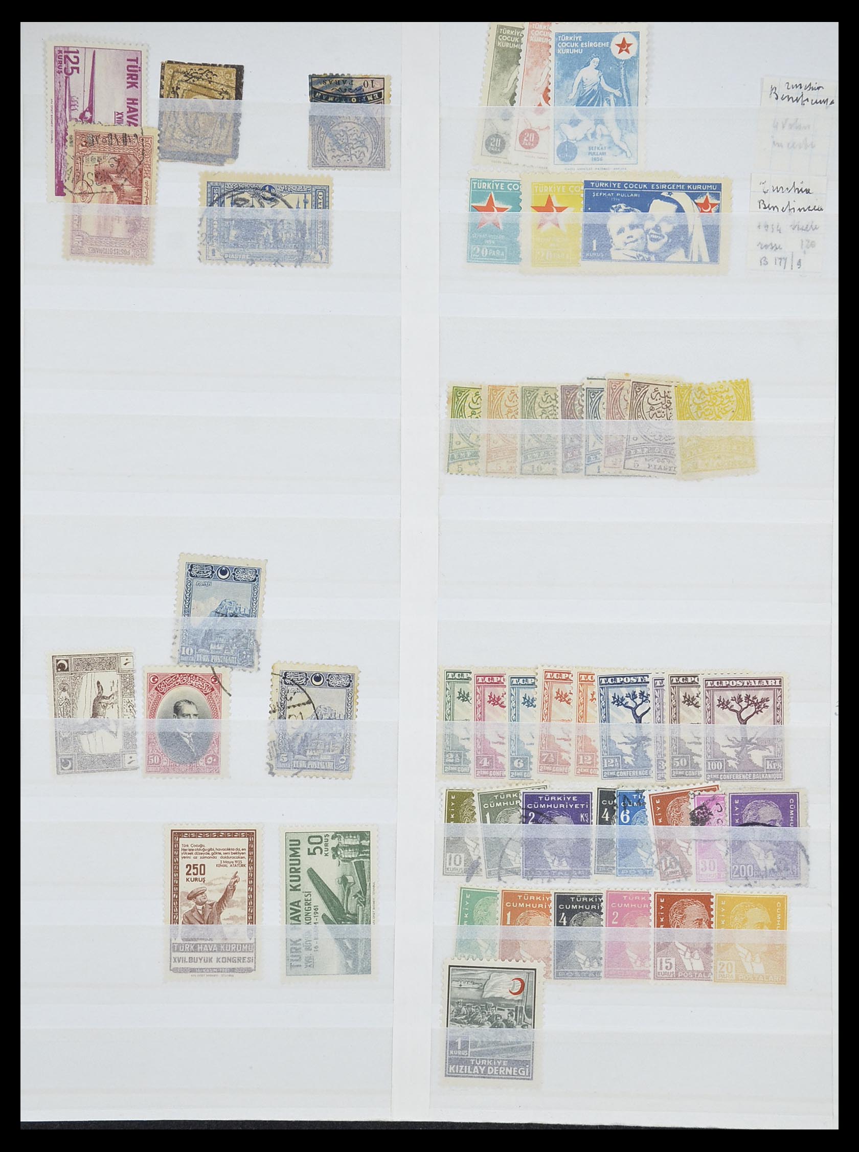 33173 035 - Postzegelverzameling 33173 Turkije 1920-1990.