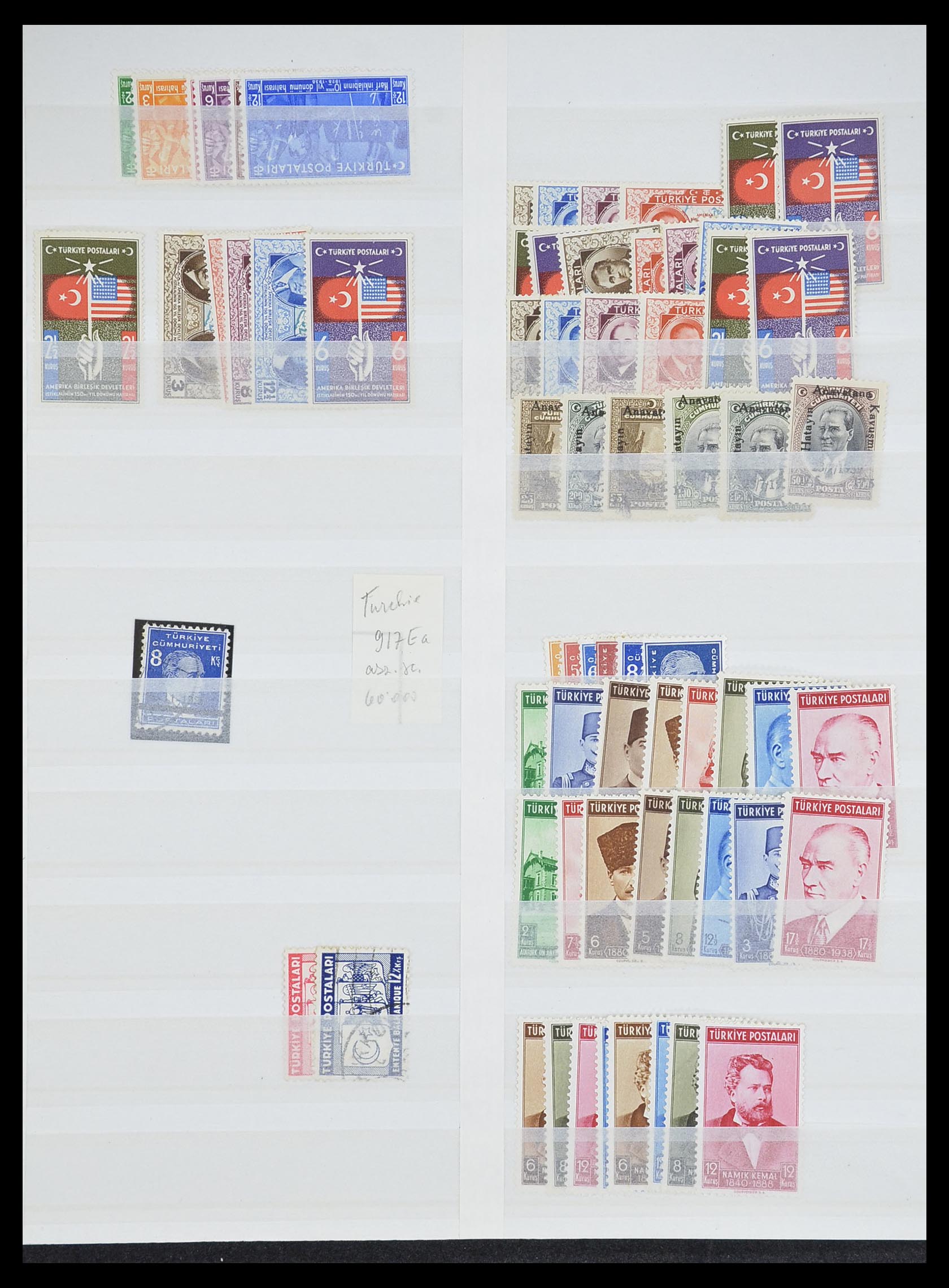 33173 036 - Postzegelverzameling 33173 Turkije 1920-1990.