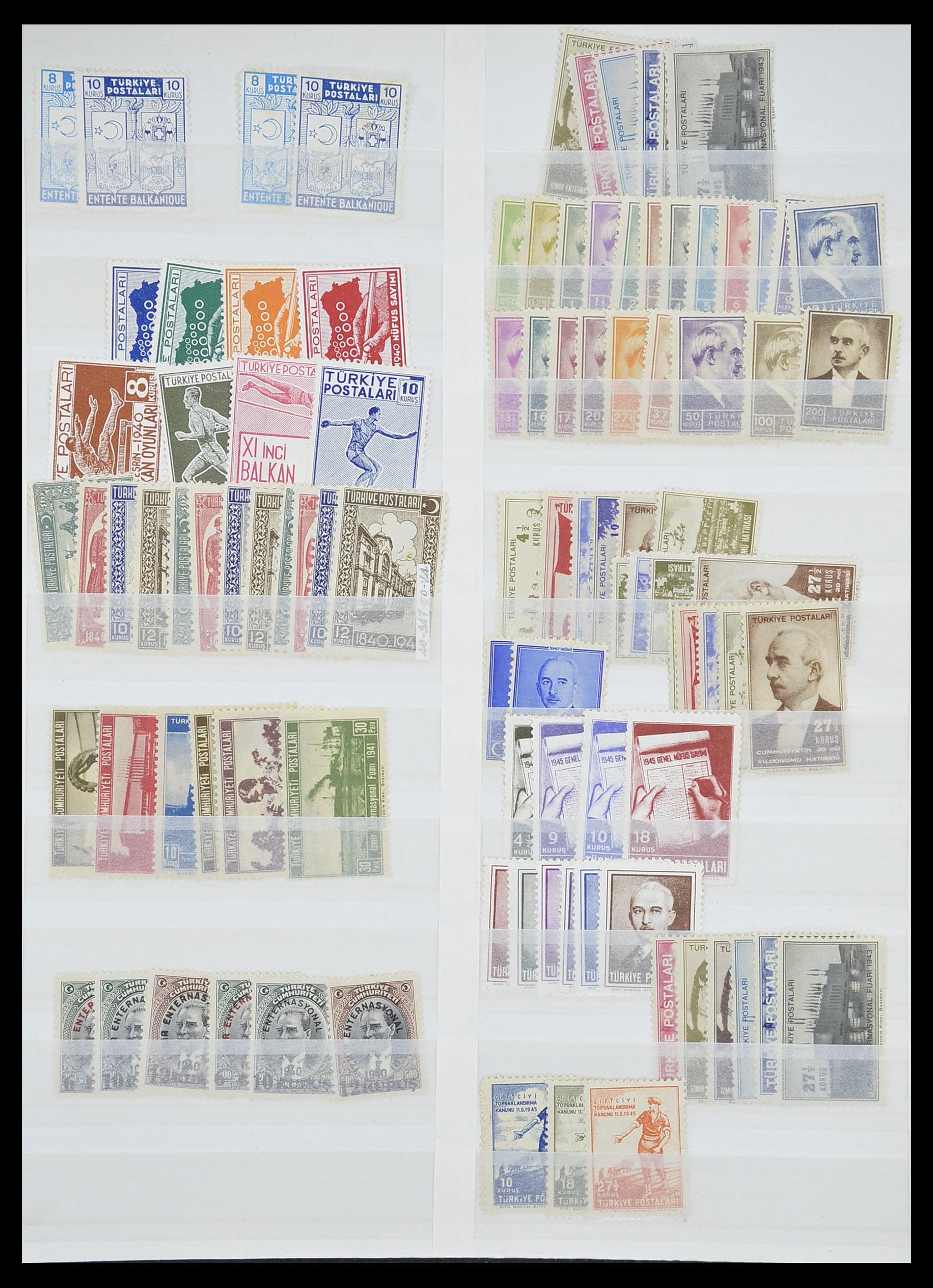 33173 037 - Postzegelverzameling 33173 Turkije 1920-1990.