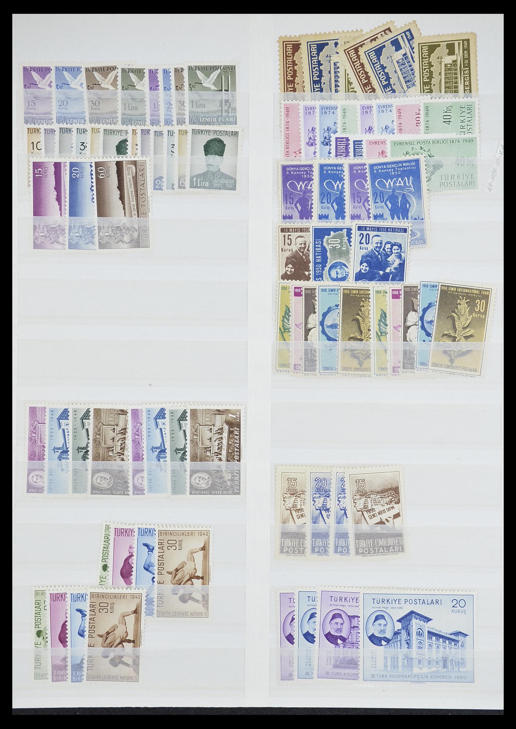 33173 038 - Postzegelverzameling 33173 Turkije 1920-1990.