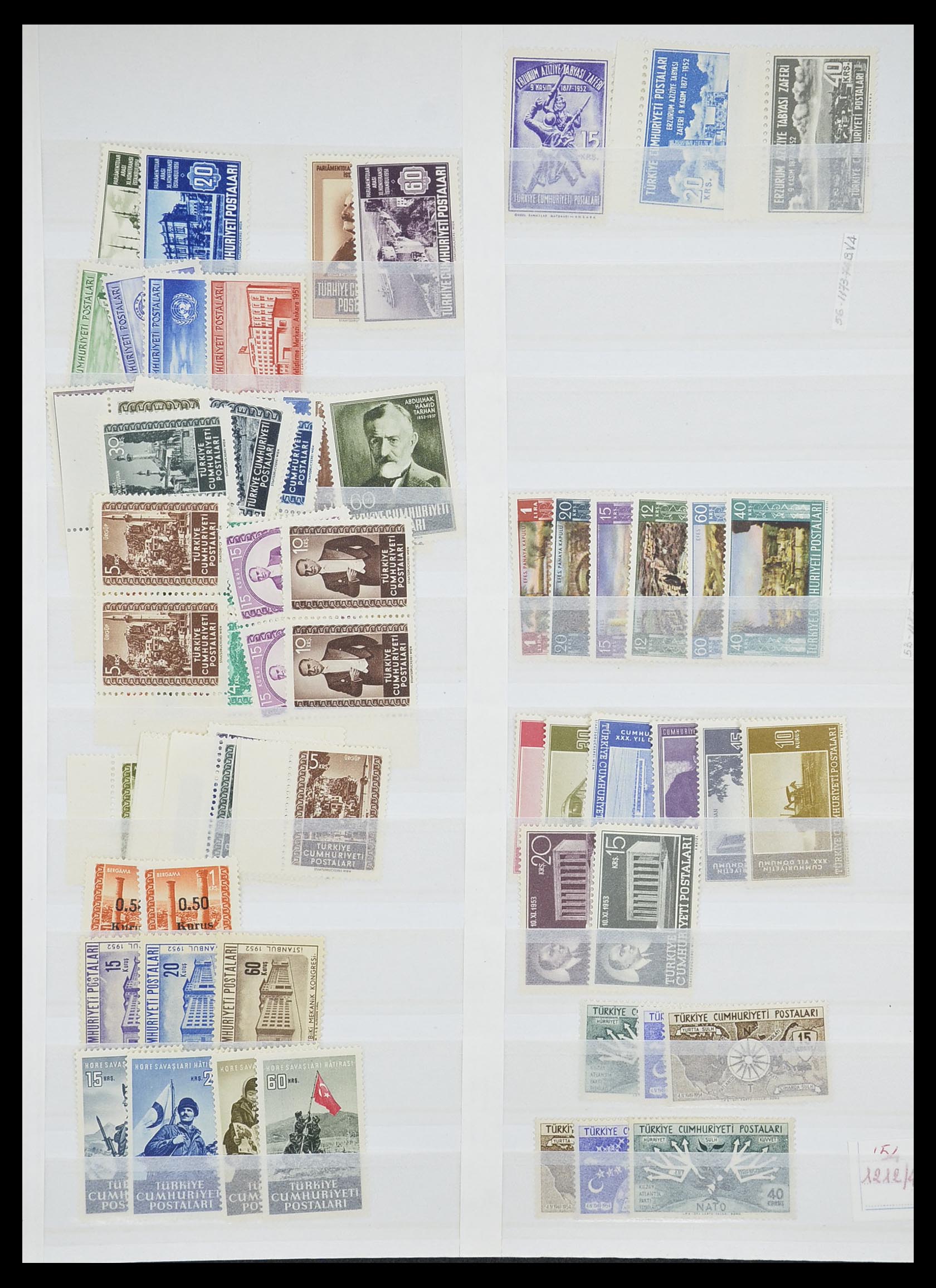 33173 039 - Postzegelverzameling 33173 Turkije 1920-1990.
