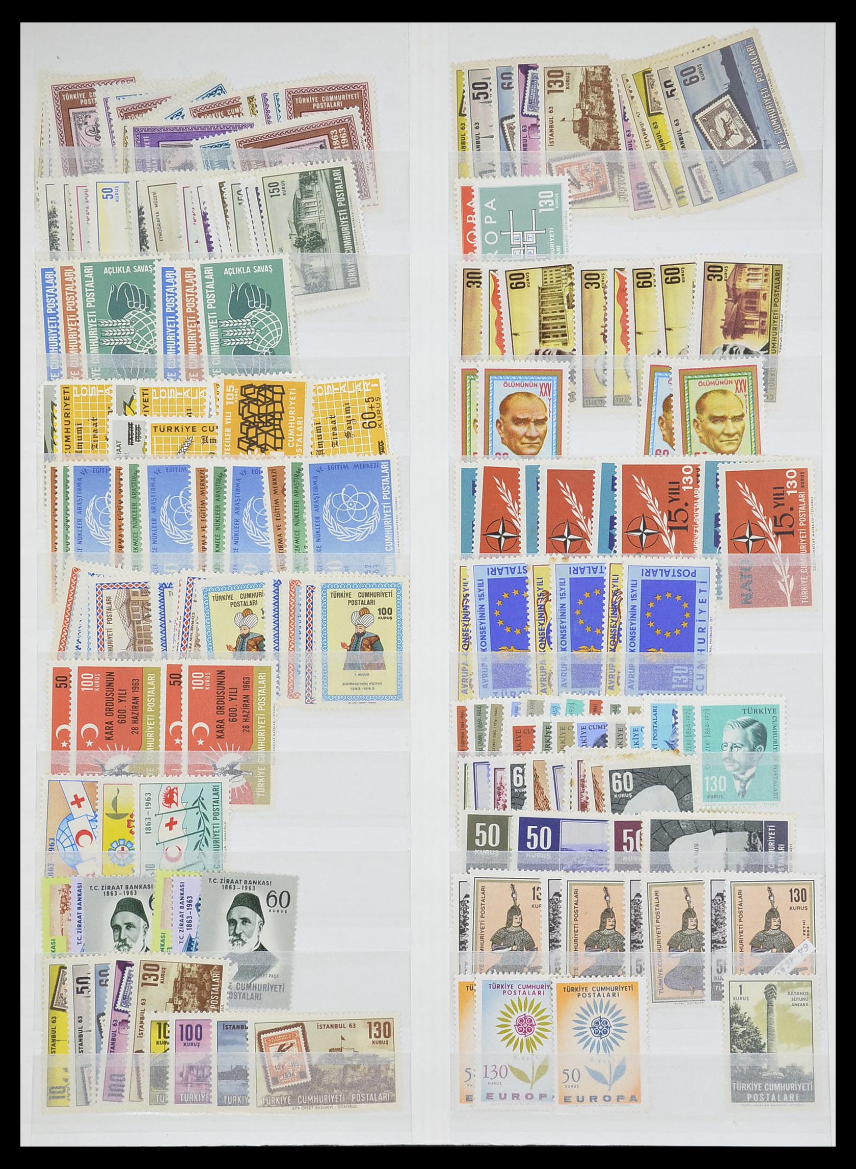 33173 046 - Postzegelverzameling 33173 Turkije 1920-1990.
