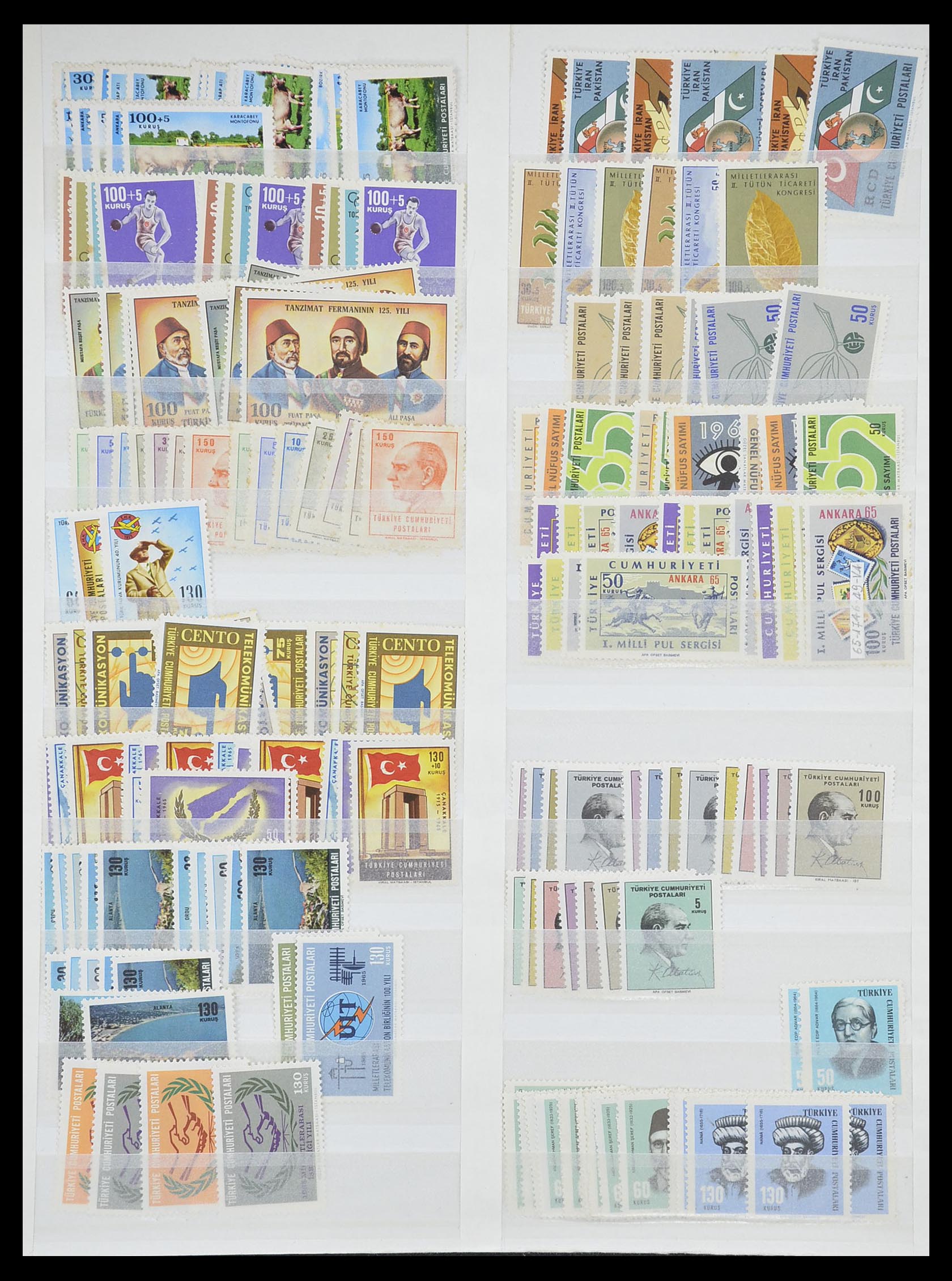 33173 047 - Postzegelverzameling 33173 Turkije 1920-1990.