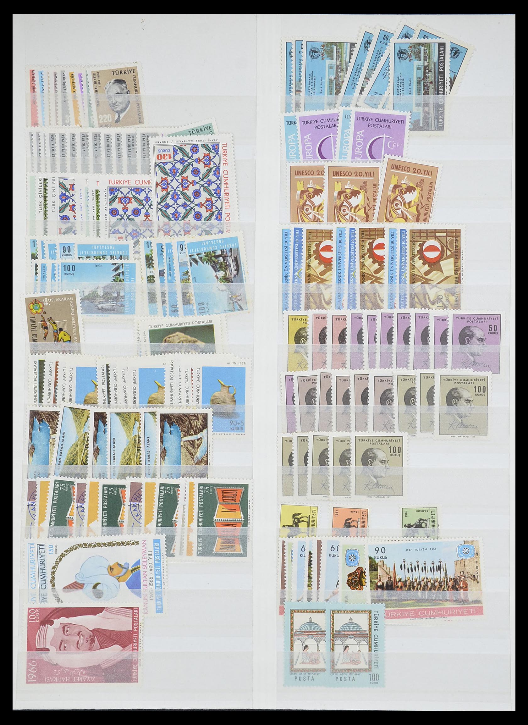 33173 048 - Postzegelverzameling 33173 Turkije 1920-1990.