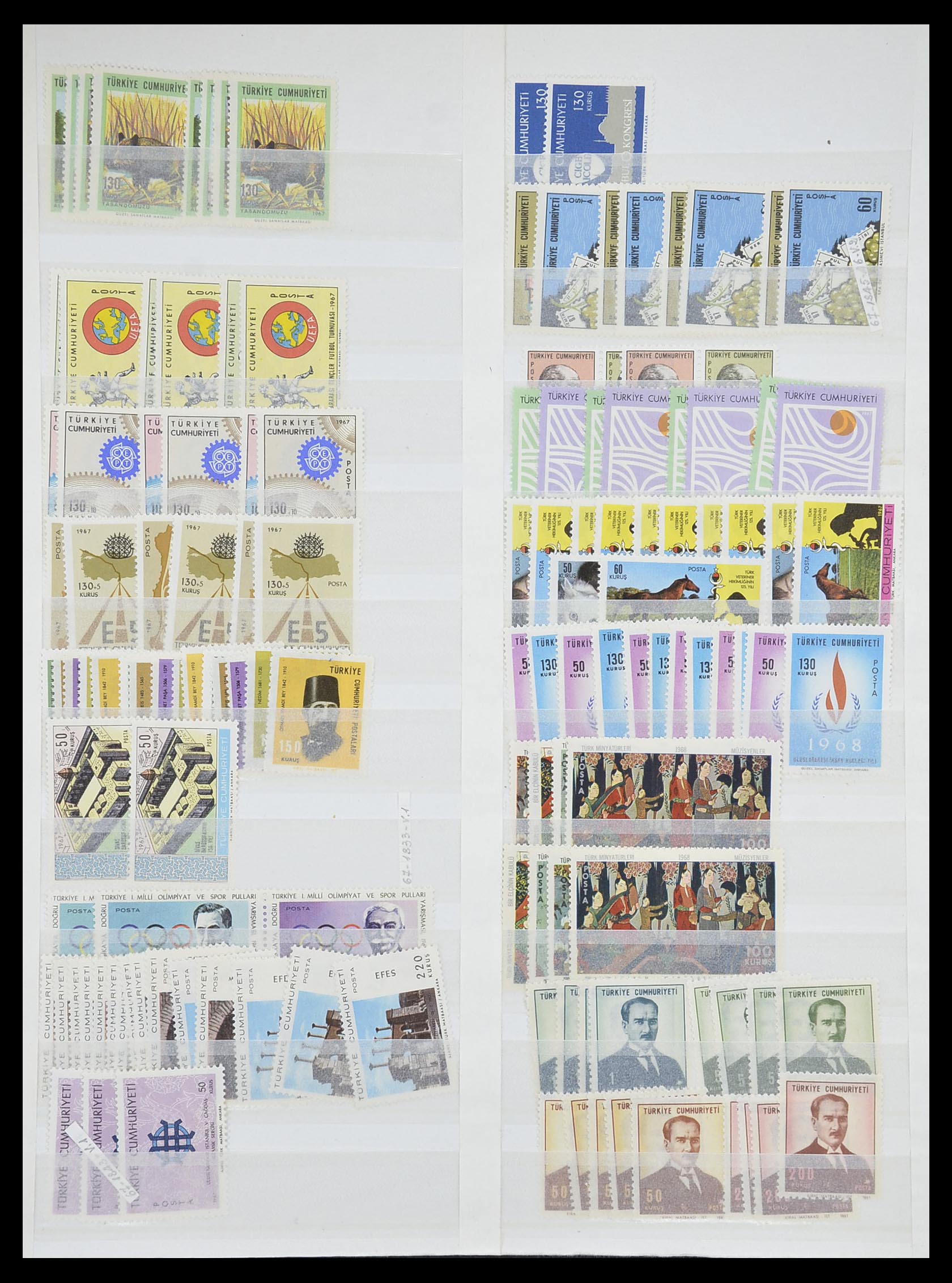 33173 049 - Postzegelverzameling 33173 Turkije 1920-1990.