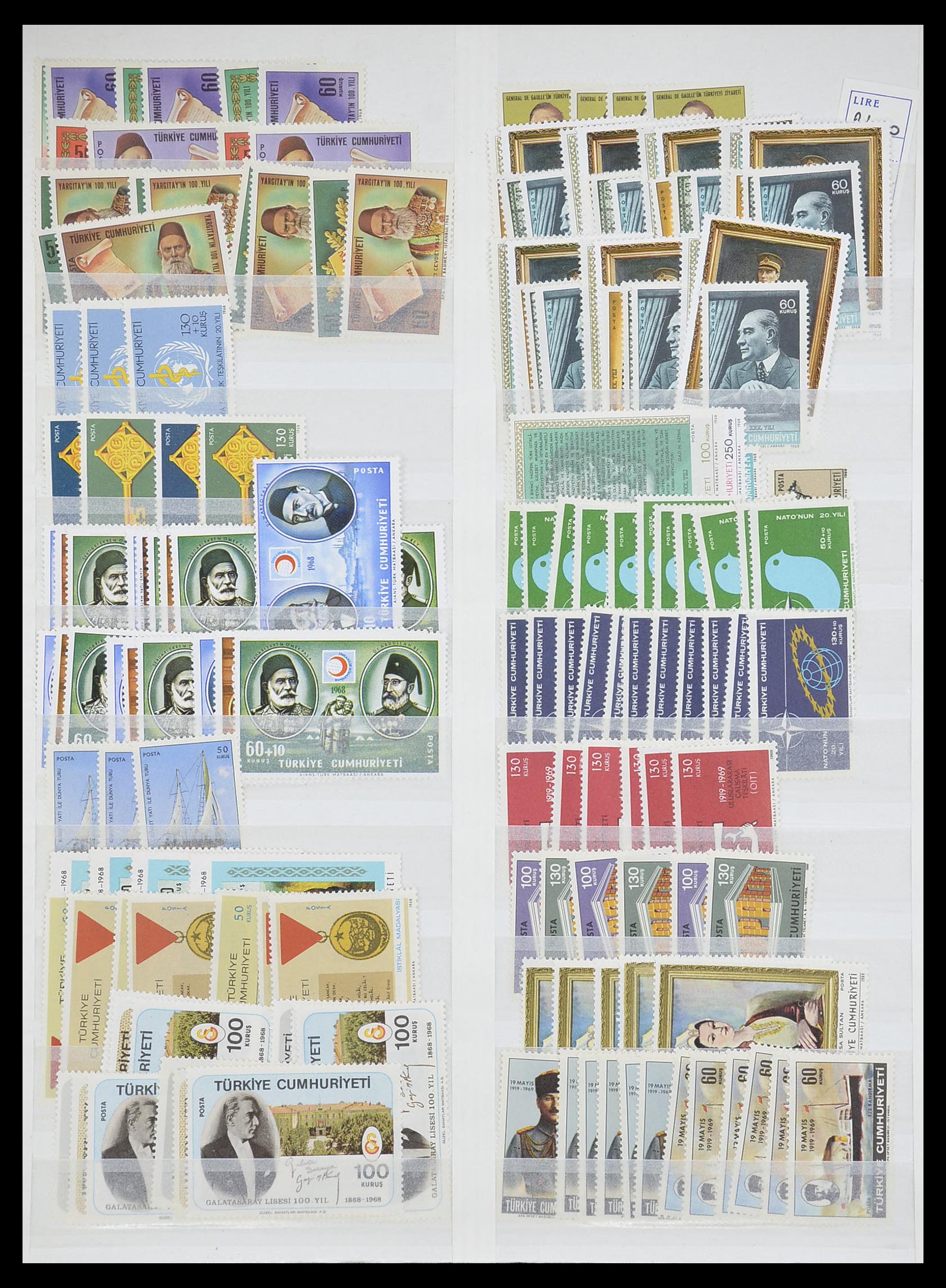 33173 050 - Postzegelverzameling 33173 Turkije 1920-1990.