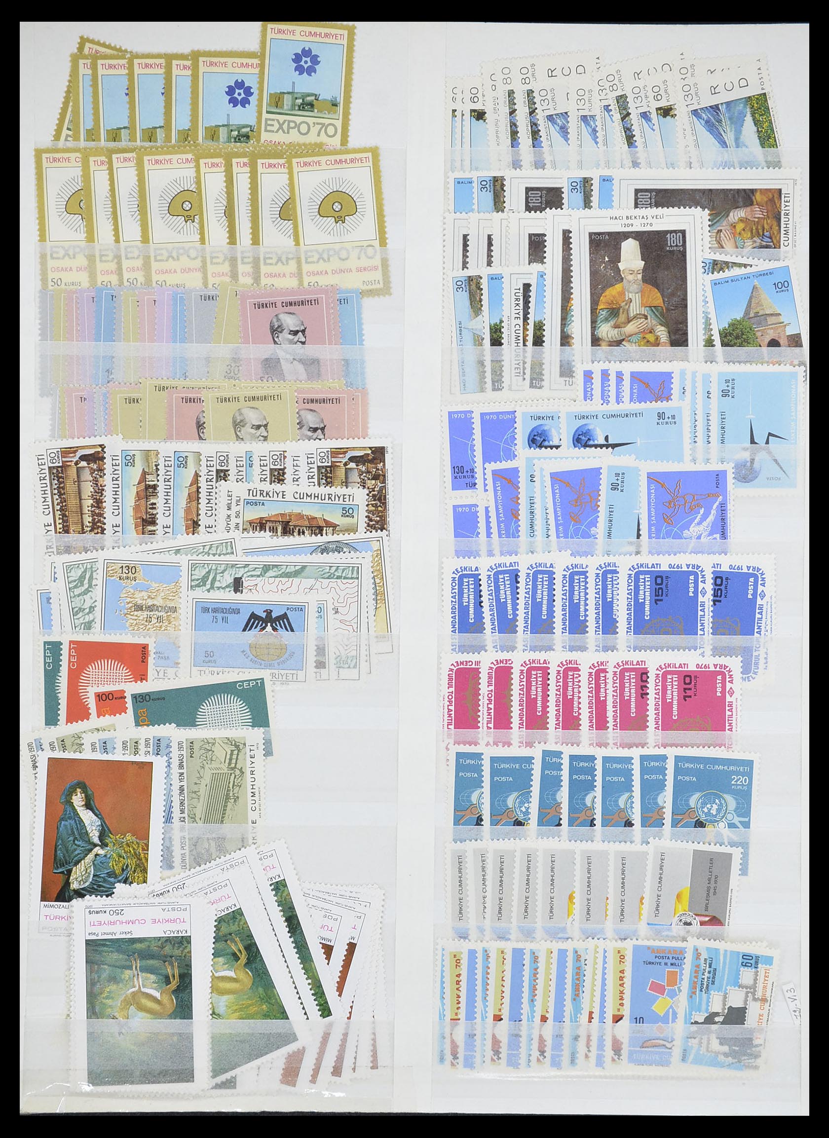 33173 052 - Postzegelverzameling 33173 Turkije 1920-1990.
