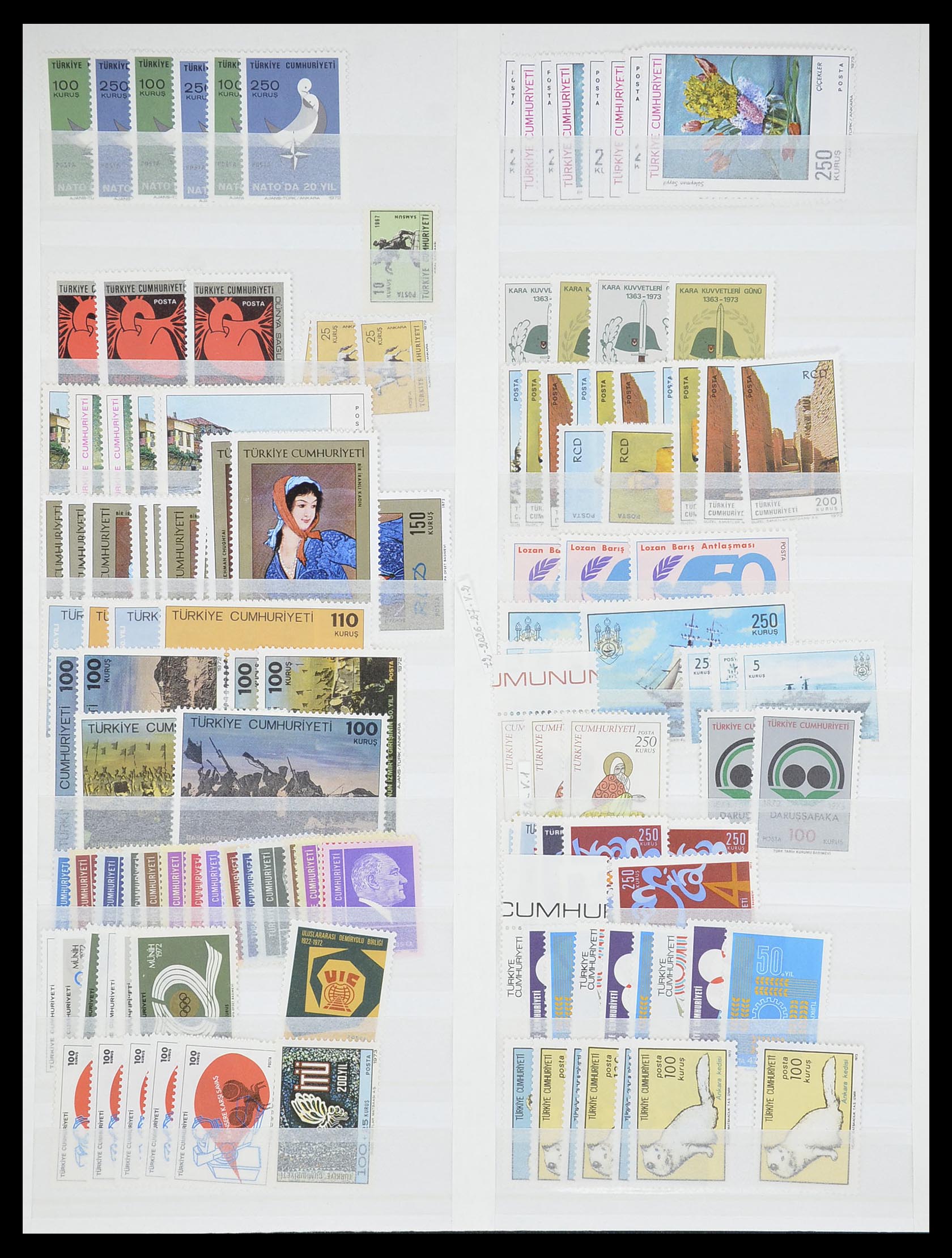 33173 054 - Postzegelverzameling 33173 Turkije 1920-1990.