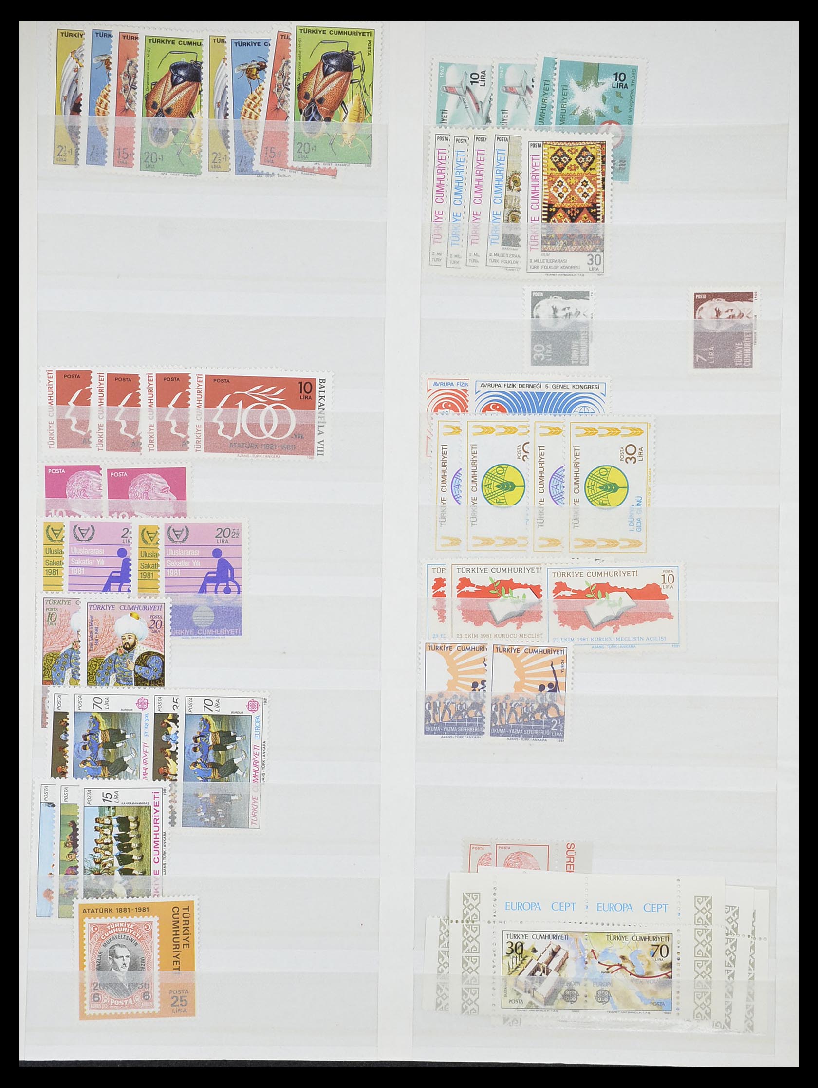 33173 059 - Postzegelverzameling 33173 Turkije 1920-1990.