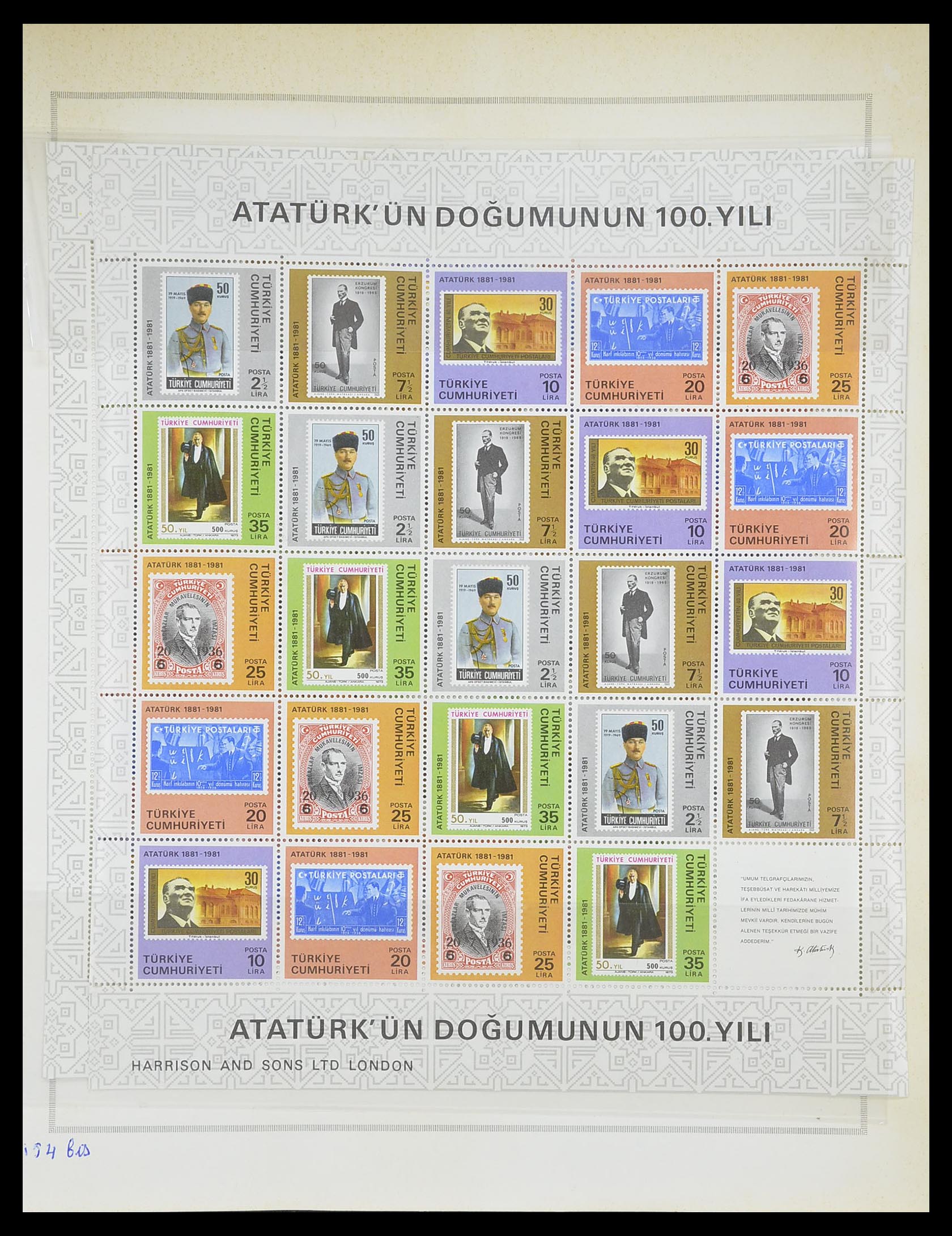33173 071 - Stamp collection 33173 Turkey 1920-1990.
