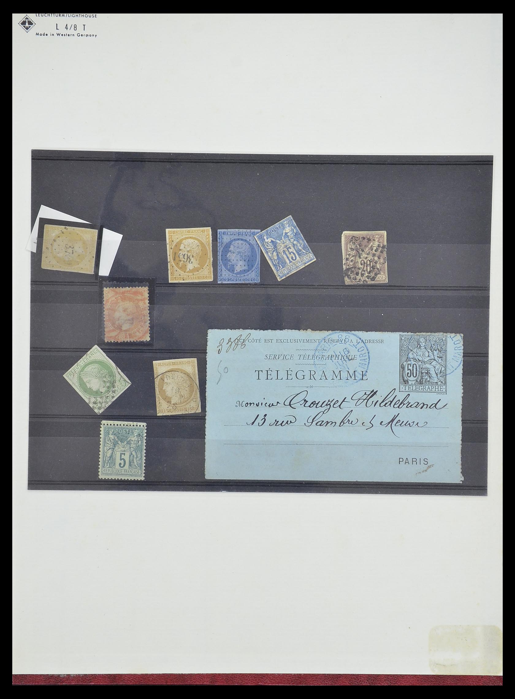33179 021 - Postzegelverzameling 33179 Frankrijk en koloniën 1849-1980.