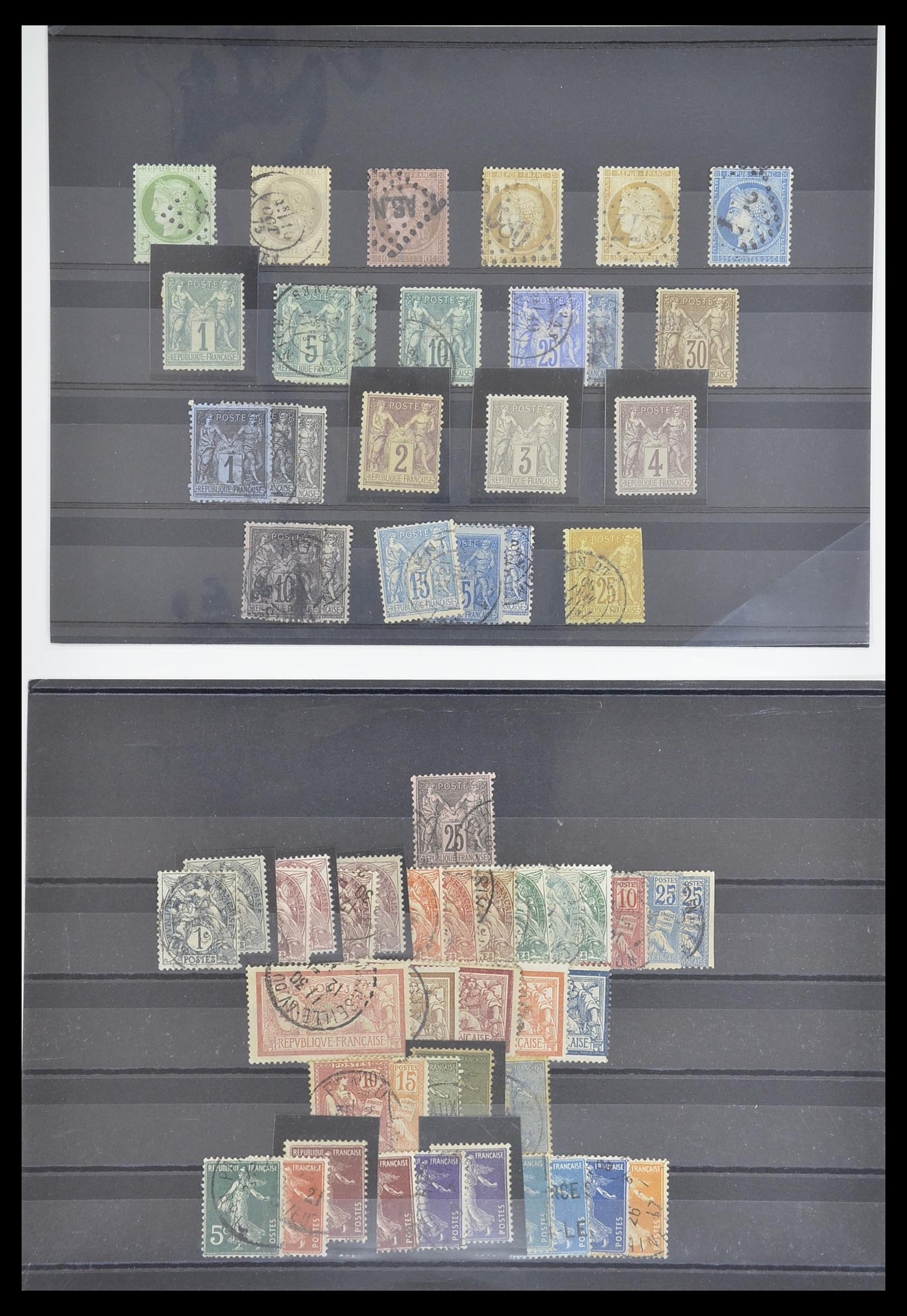 33179 035 - Postzegelverzameling 33179 Frankrijk en koloniën 1849-1980.