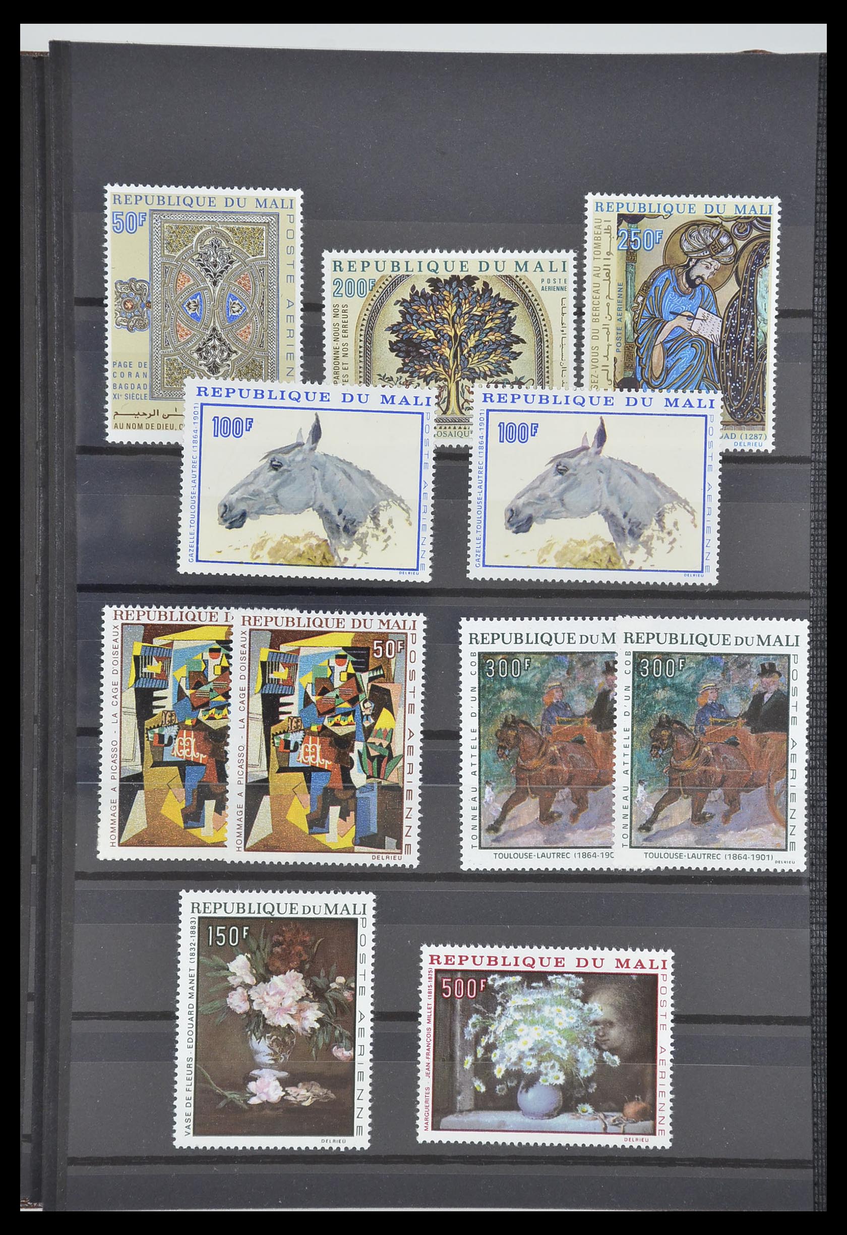 33179 057 - Postzegelverzameling 33179 Frankrijk en koloniën 1849-1980.