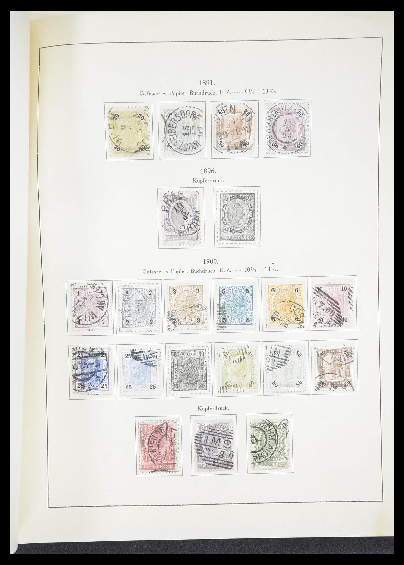 33182 006 - Postzegelverzameling 33182 Oostenrijk en gebieden 1850-1922.