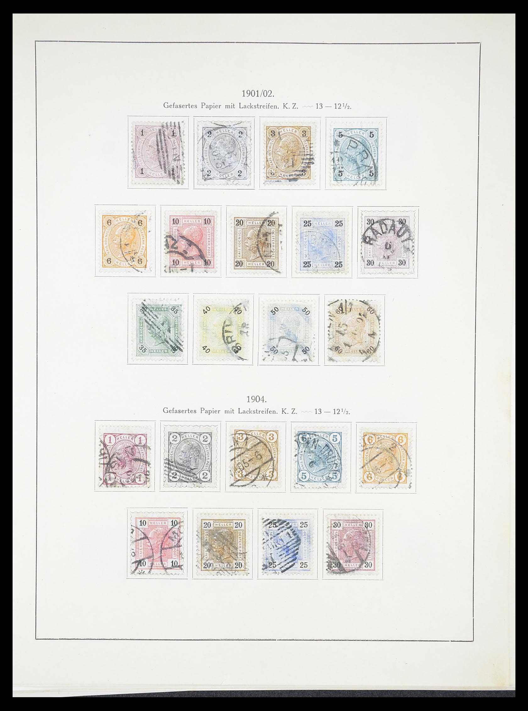 33182 008 - Postzegelverzameling 33182 Oostenrijk en gebieden 1850-1922.