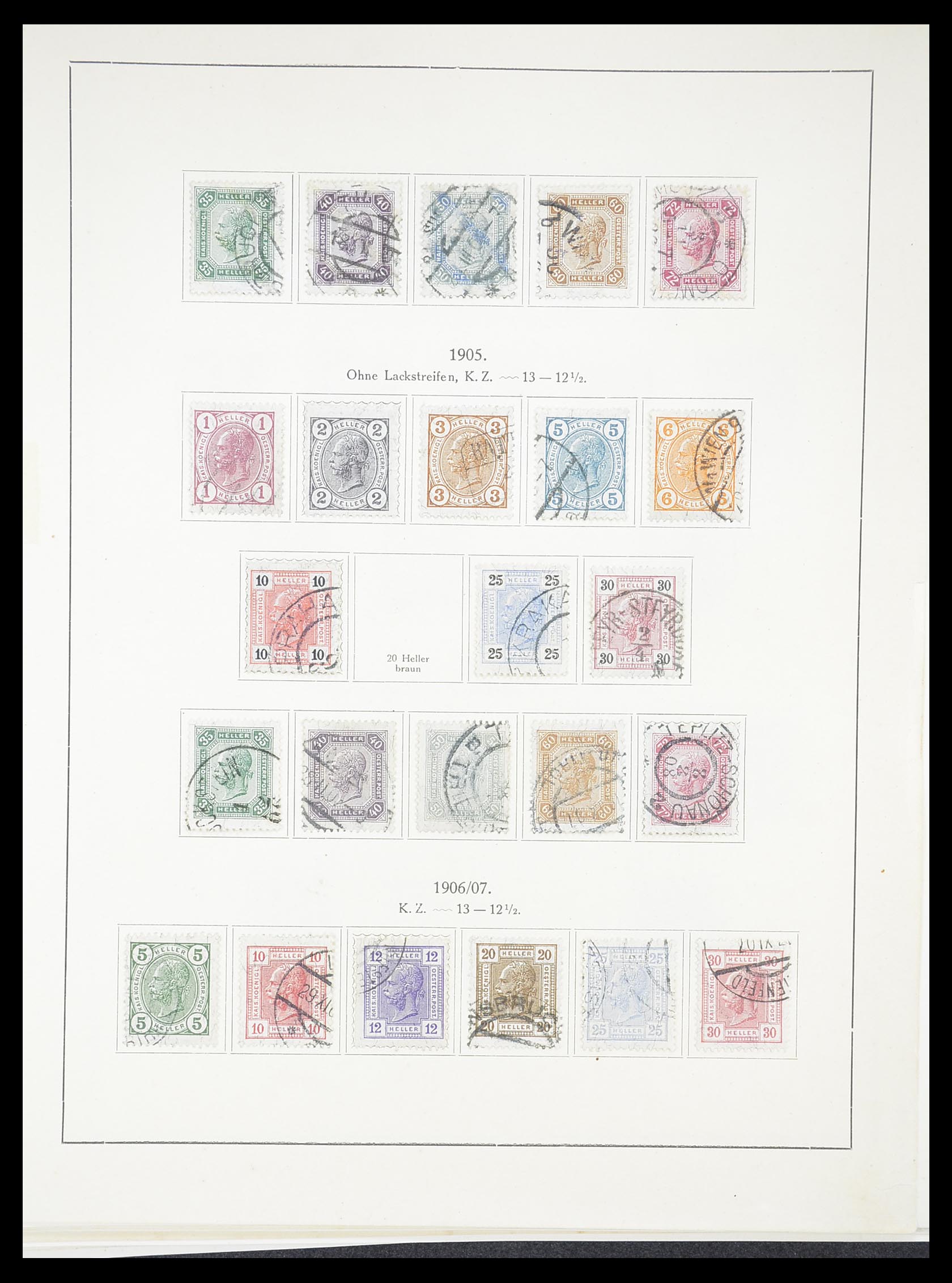 33182 009 - Postzegelverzameling 33182 Oostenrijk en gebieden 1850-1922.