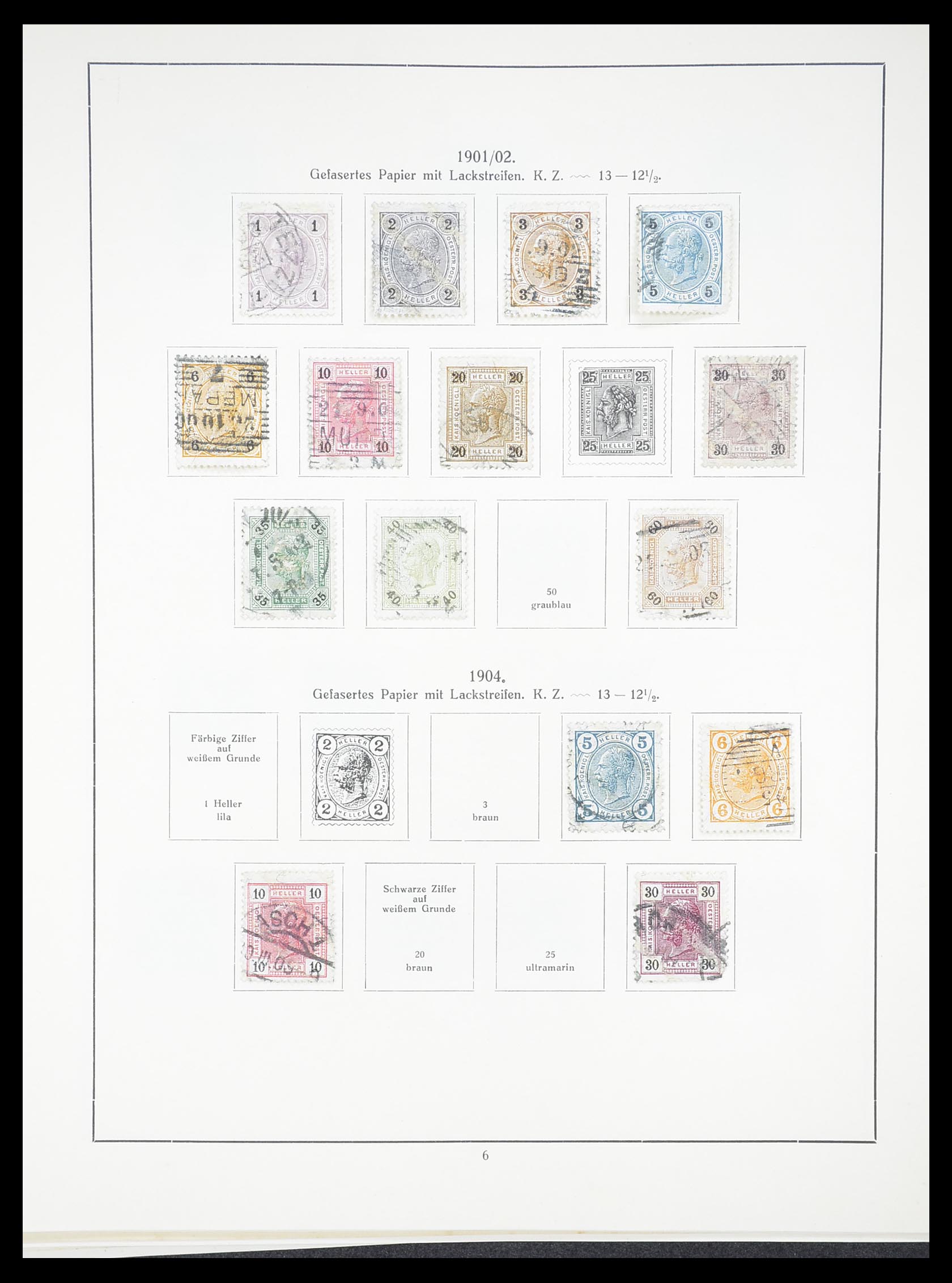 33182 010 - Postzegelverzameling 33182 Oostenrijk en gebieden 1850-1922.
