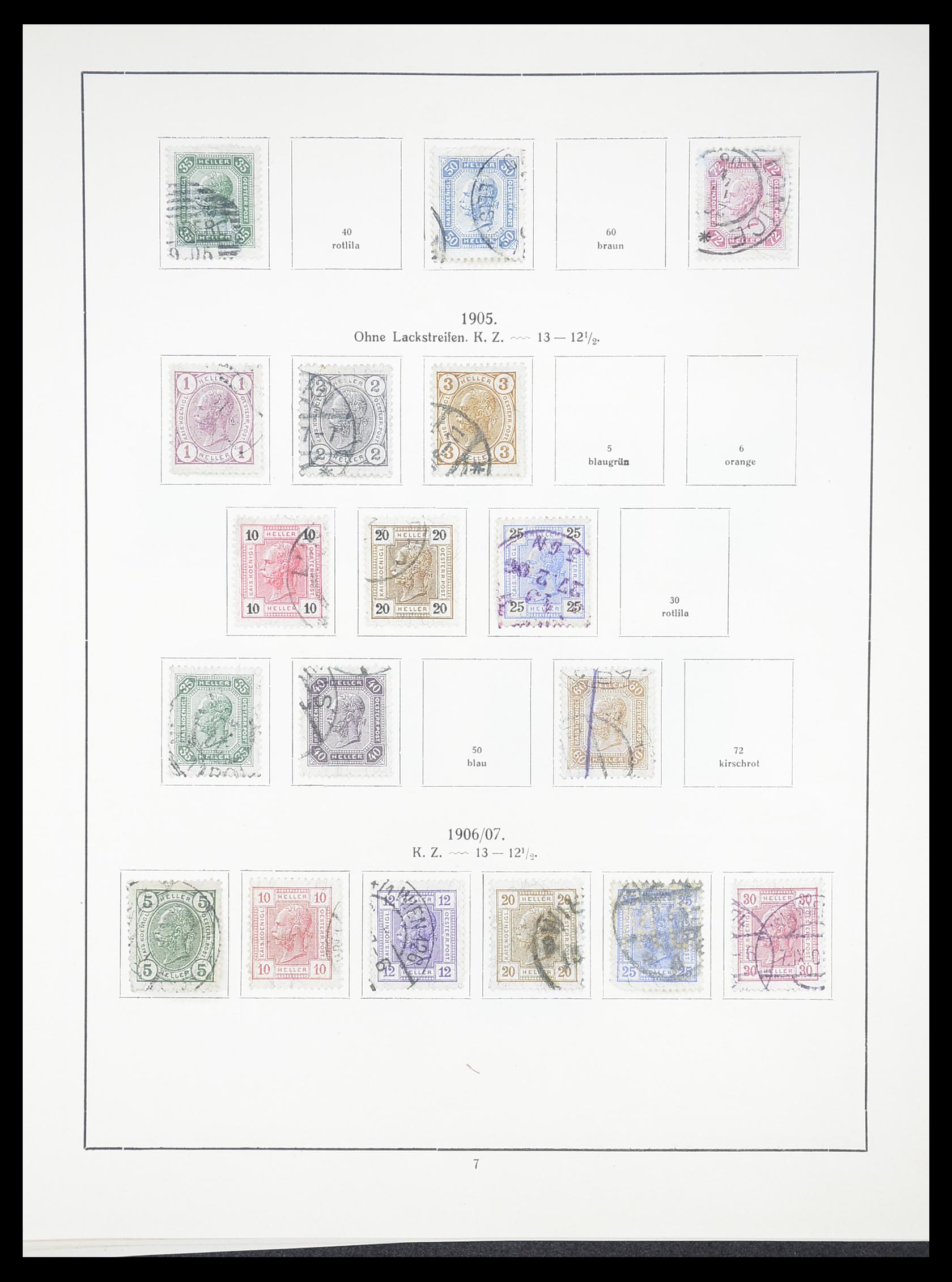 33182 011 - Postzegelverzameling 33182 Oostenrijk en gebieden 1850-1922.