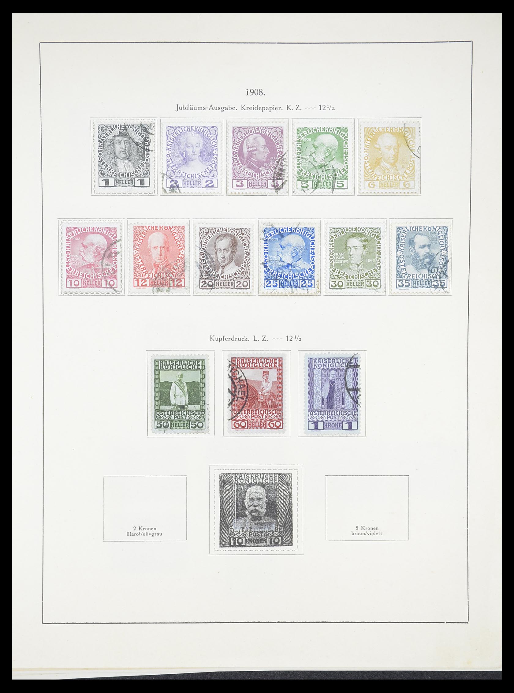 33182 013 - Postzegelverzameling 33182 Oostenrijk en gebieden 1850-1922.